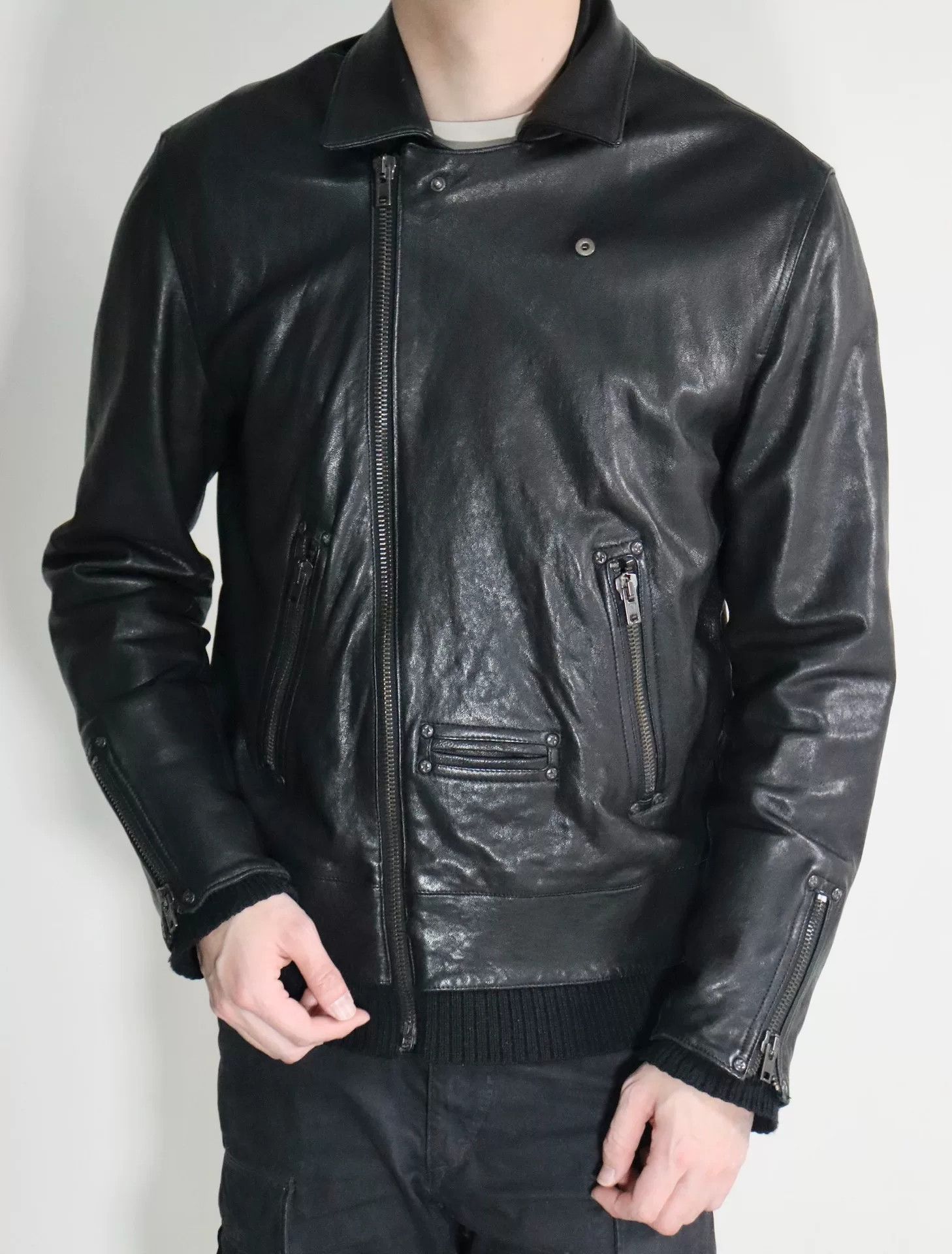 Maison Margiela maison margiela leather motorcycle jacket size l/xl Size US XL / EU 56 / 4 - 3 Thumbnail