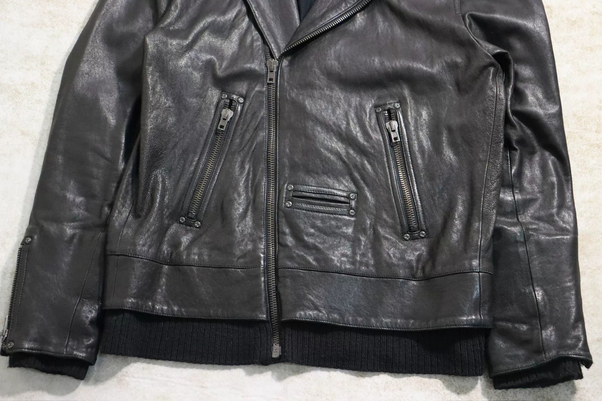 Maison Margiela maison margiela leather motorcycle jacket size l/xl Size US XL / EU 56 / 4 - 6 Thumbnail