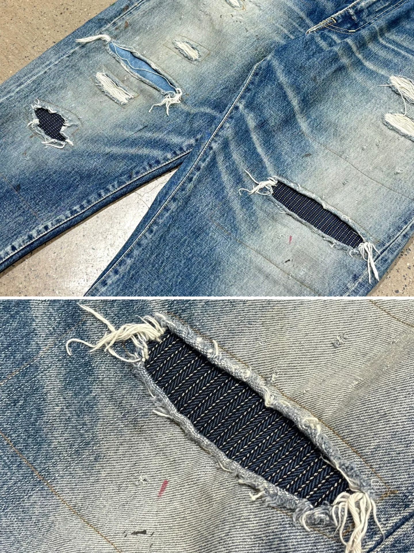Visvim visvim tacked crash jeans for casual style Size US 36 / EU 52 - 3 Thumbnail