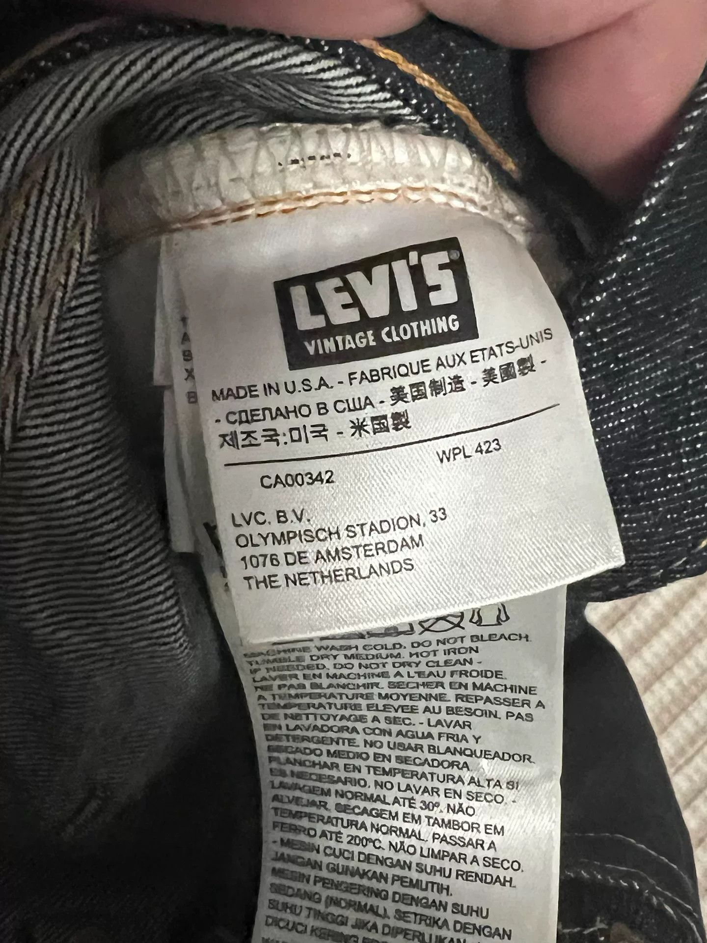 Levi's Vintage Clothing levi's vintage dark blue jeans Size US 36 / EU 52 - 5 Thumbnail