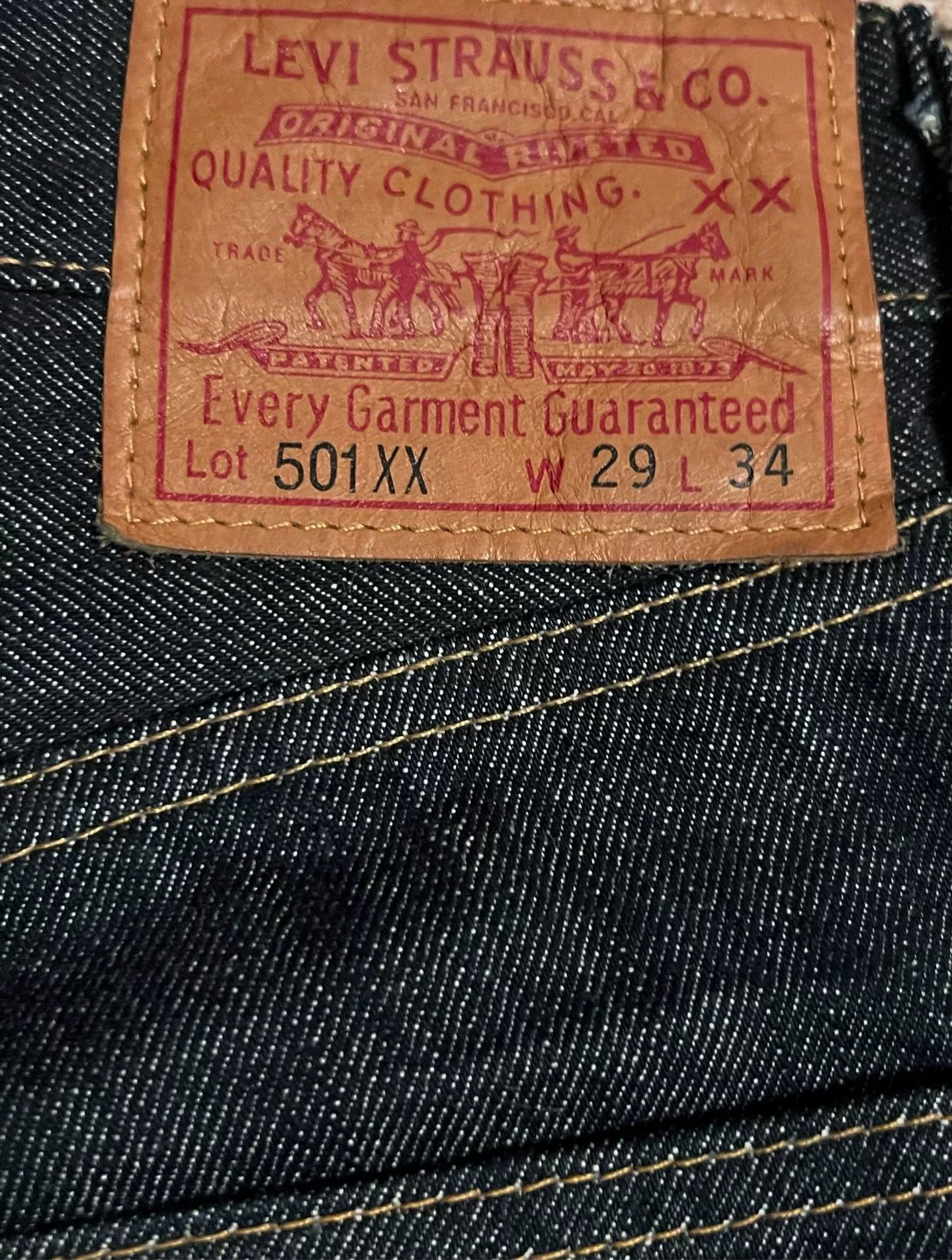 Levi's Vintage Clothing levi's vintage dark blue jeans Size US 36 / EU 52 - 3 Thumbnail