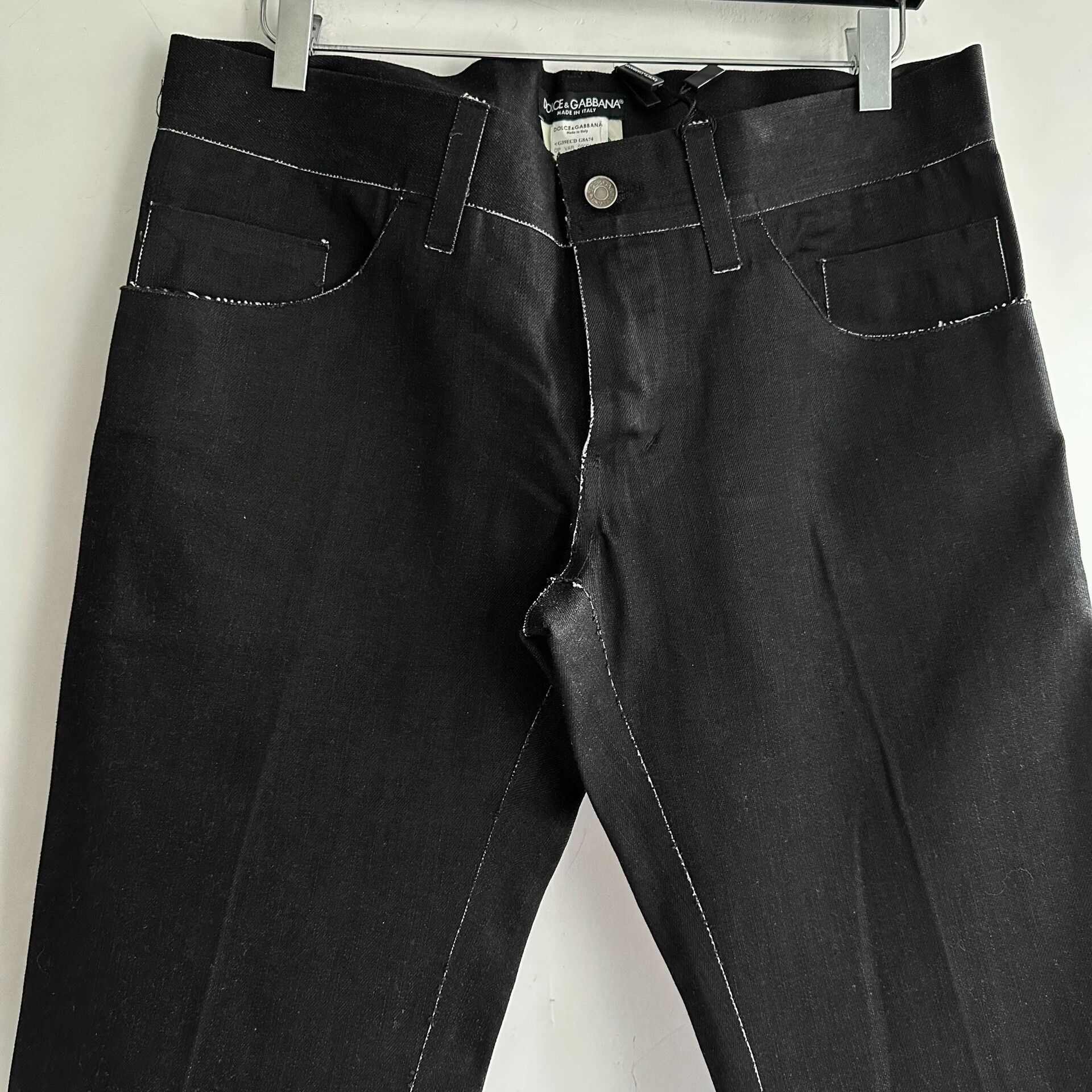 Dolce & Gabbana dolce gabbana dg brushed wax denim pants Size US 38 / EU 54 - 4 Thumbnail