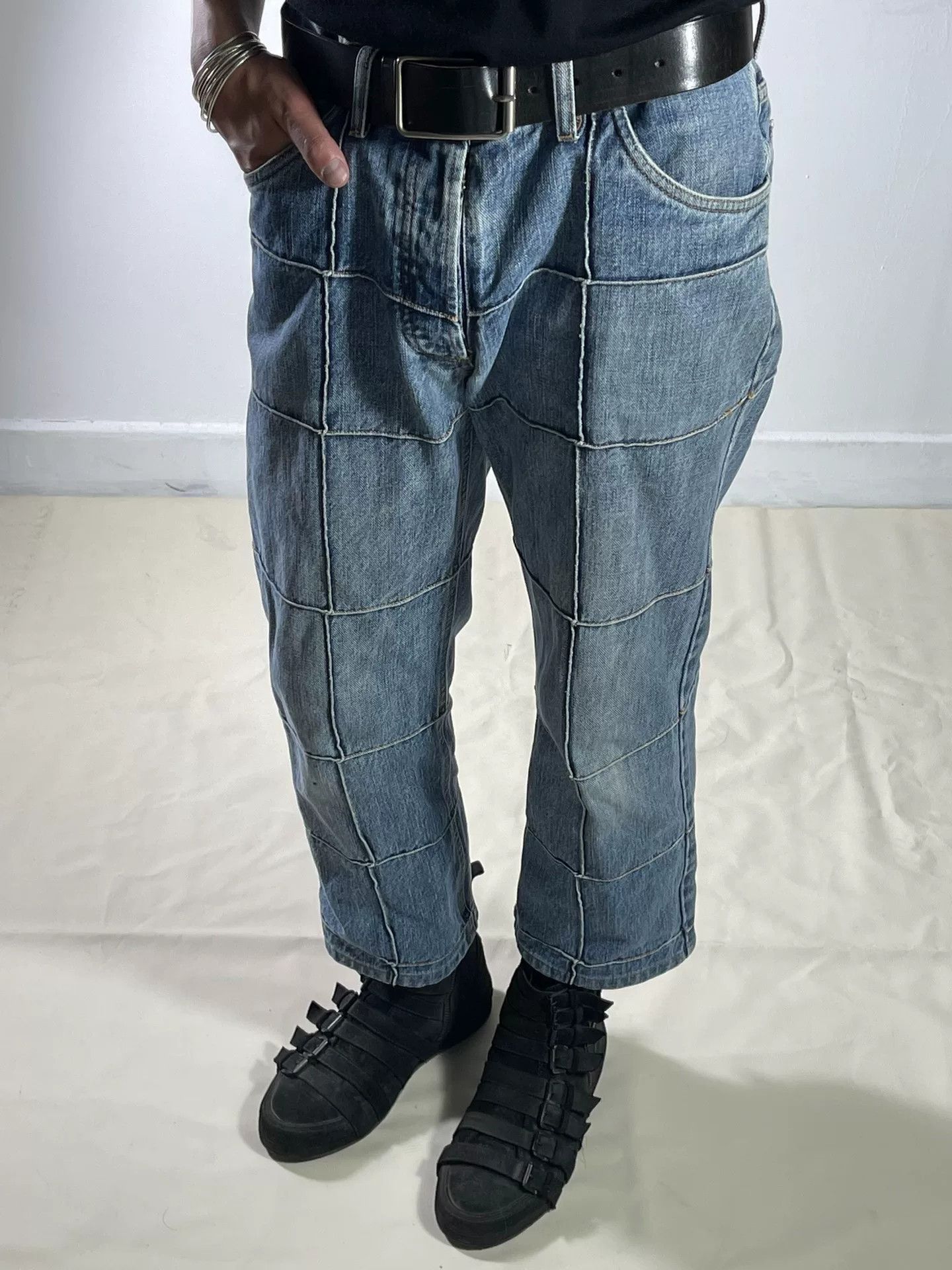 Maison Margiela Maison Martin Margiela Patchwork Denim Pants Size US 32 / EU 48 - 5 Thumbnail