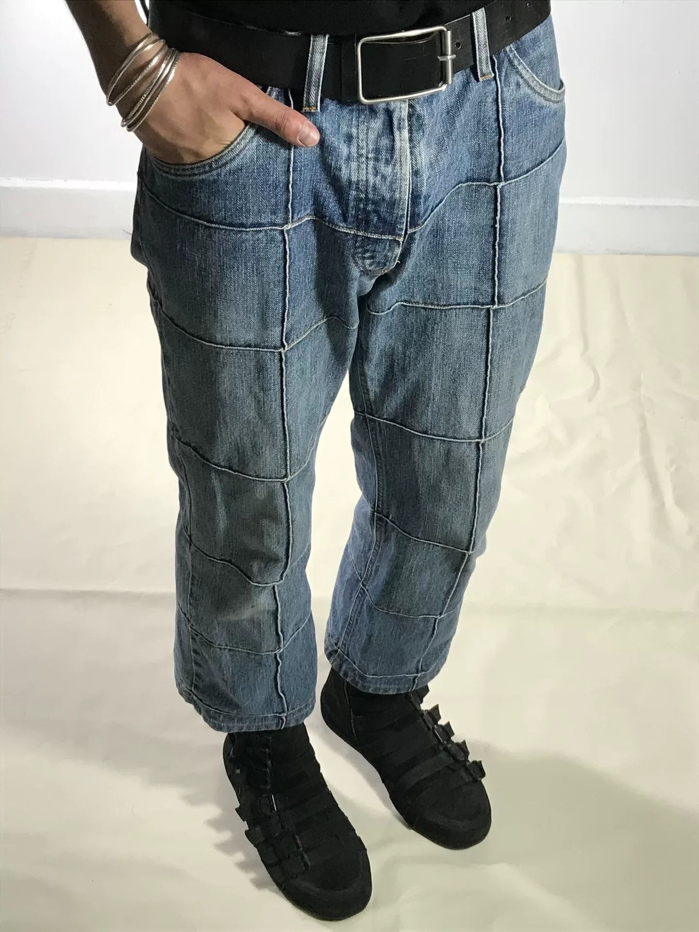 Maison Margiela Maison Martin Margiela Patchwork Denim Pants Size US 32 / EU 48 - 4 Thumbnail