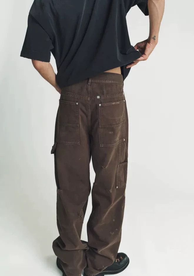 Givenchy givenchy distressed cargo pants in brown Size US 30 / EU 46 - 5 Thumbnail