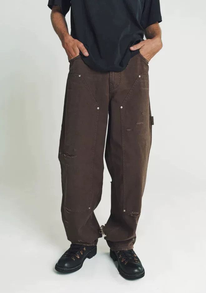 Givenchy givenchy distressed cargo pants in brown Size US 30 / EU 46 - 3 Thumbnail