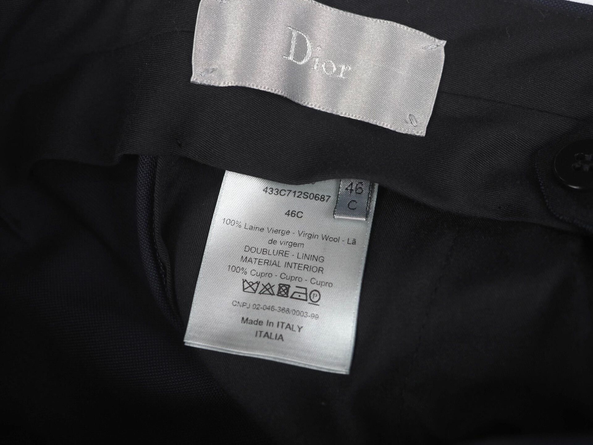 Dior Dior Navy Side Stripe Trousers 46C Size US 36 / EU 52 - 6 Thumbnail