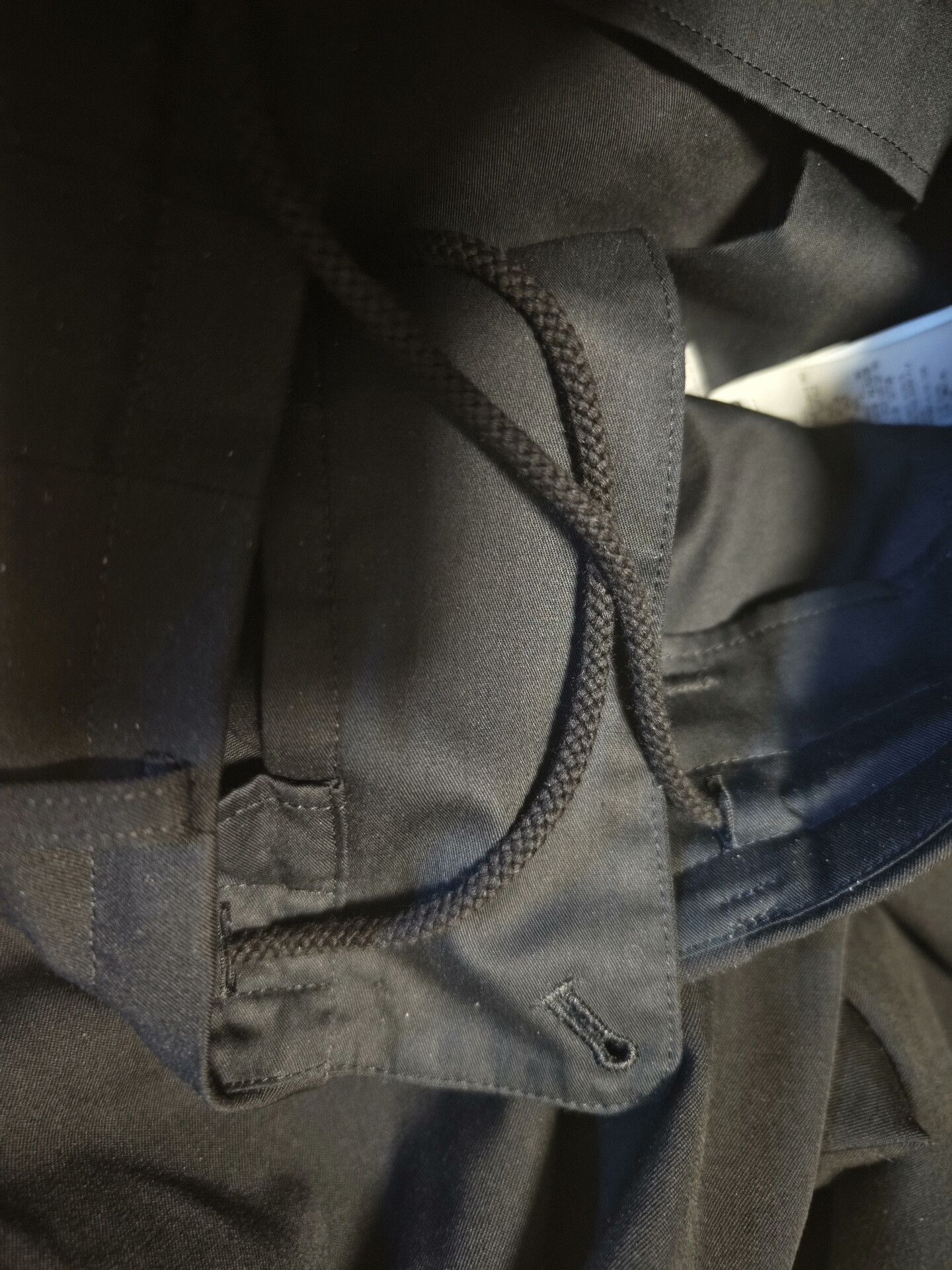 Yohji Yamamoto Yohji Yamamoto Gaba Black Drawstring Pants Size US 34 / EU 50 - 6 Thumbnail