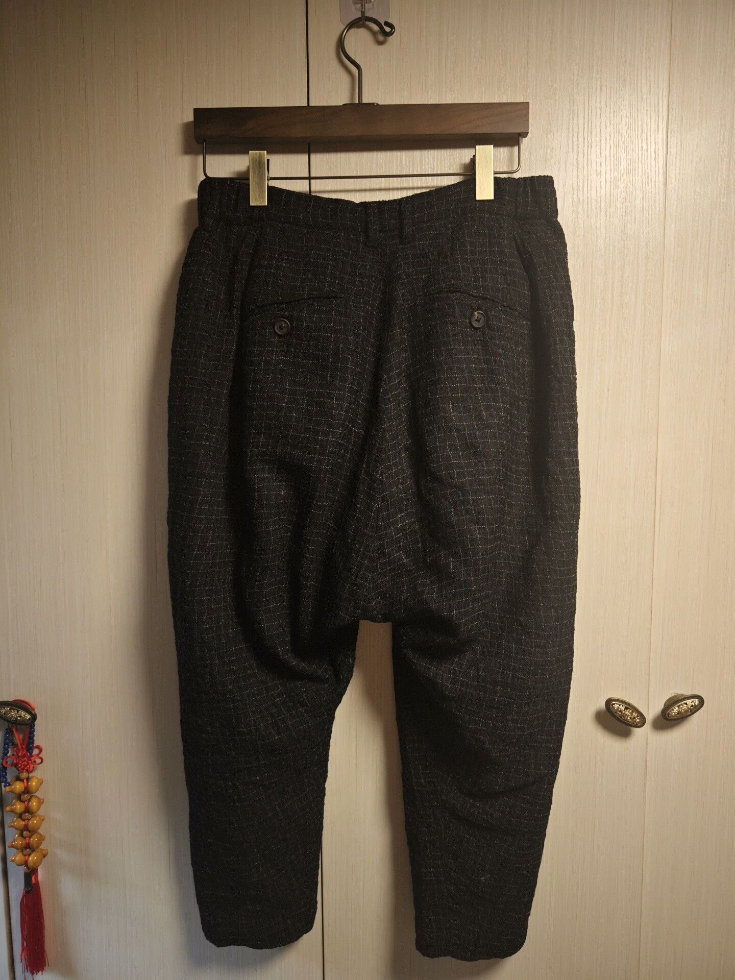 Ziggy Chen ziggy chen black wool checkered pants Size US 36 / EU 52 - 5 Thumbnail