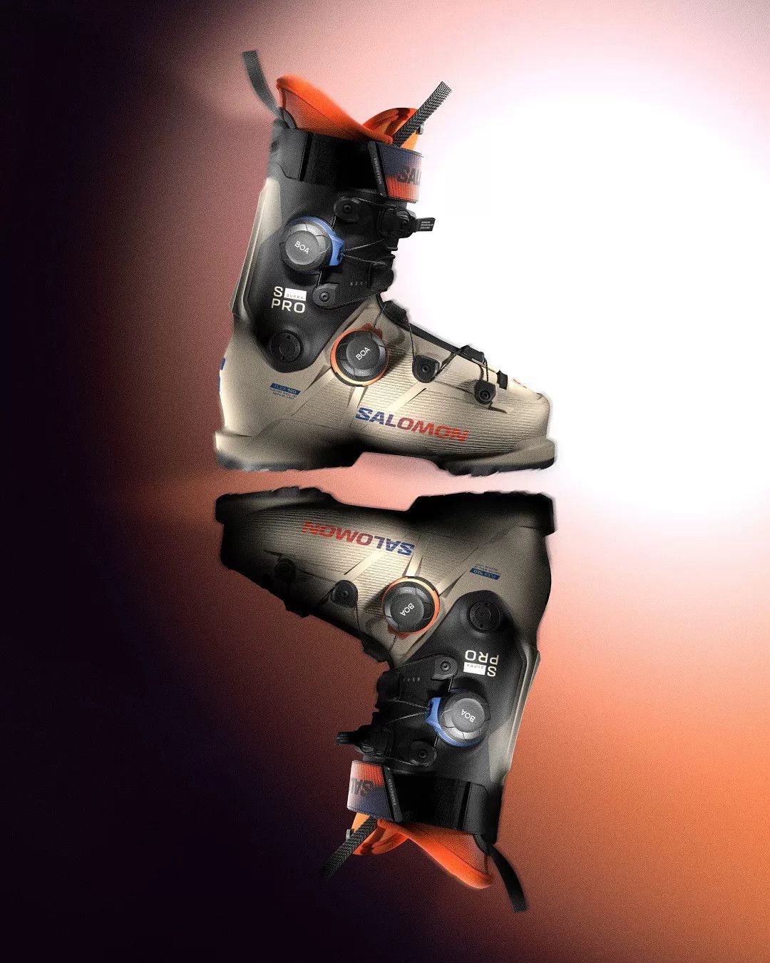 Salomon salomon dual boa men's ski boots Size US 9 / EU 42 - 3 Thumbnail