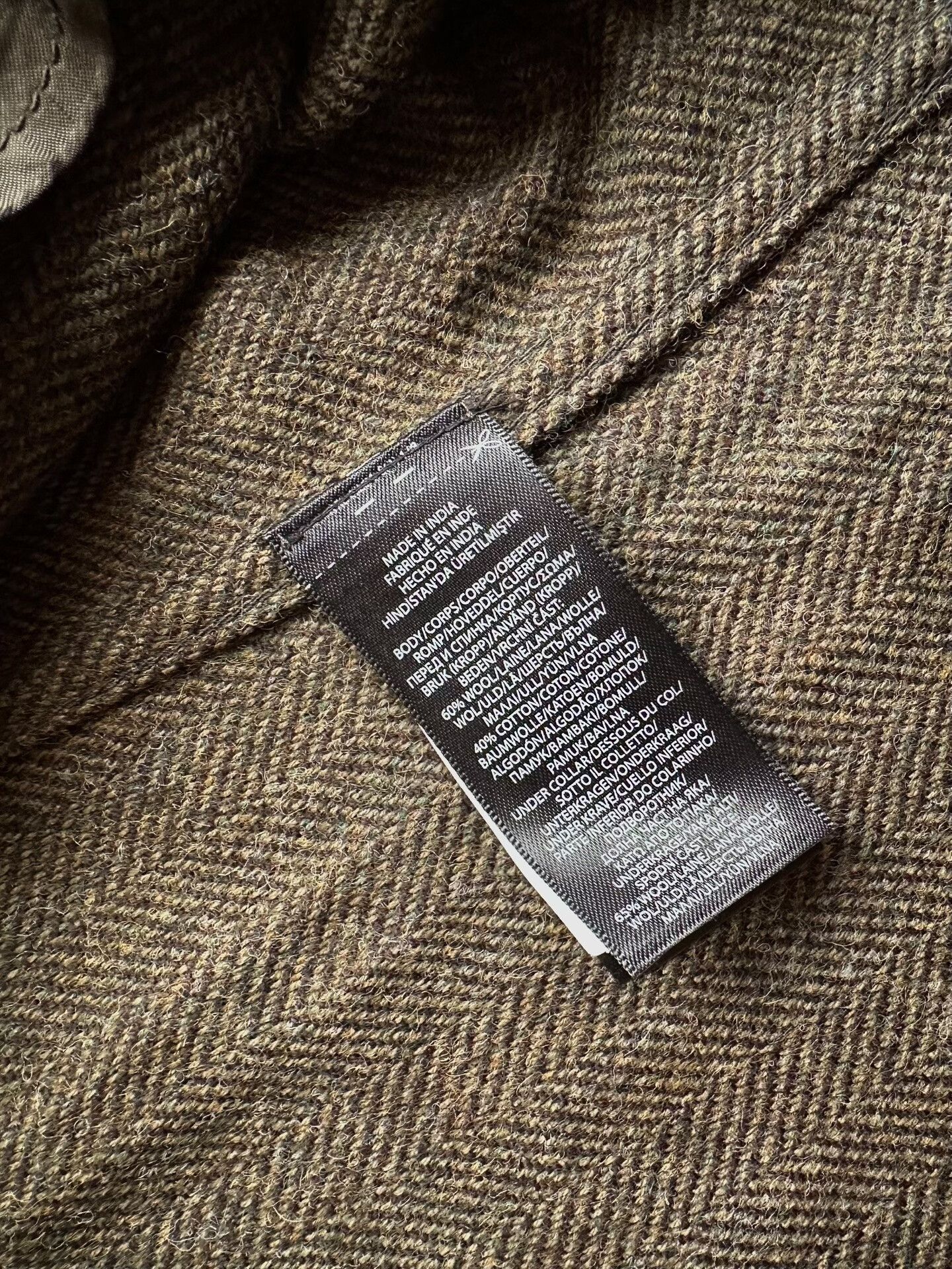 RRL Ralph Lauren RRL Unconstructed Herringbone Sport Coat Size US M / EU 48-50 / 2 - 8 Thumbnail