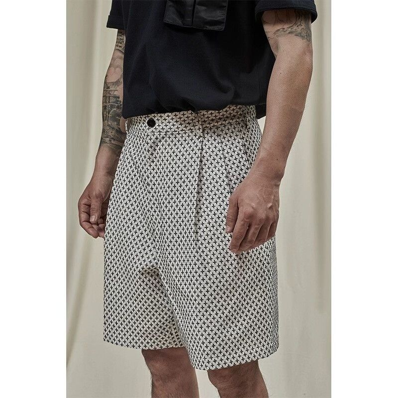 KUON KUON Cross Sashiko Casual Shorts Size US 30 / EU 46 - 6 Thumbnail