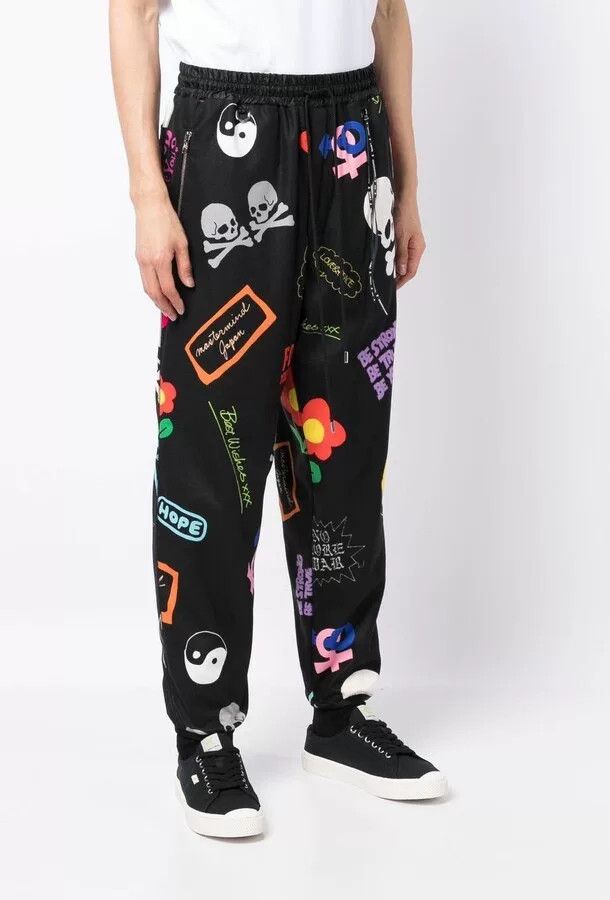 Mastermind Japan mastermind japan black base pants with graphics Size US 34 / EU 50 - 8 Thumbnail