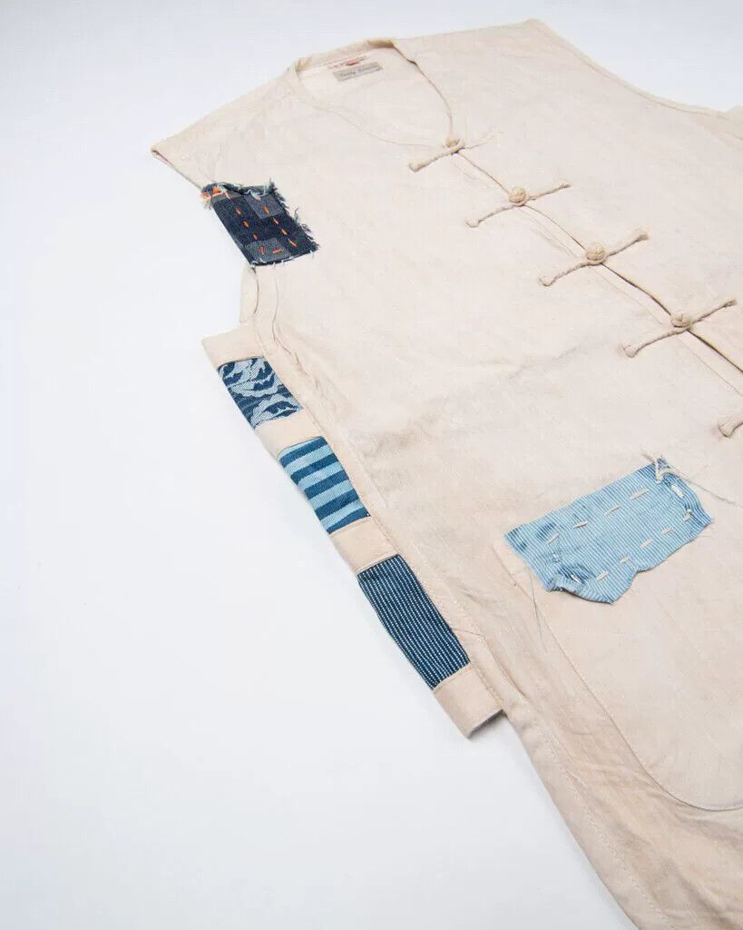 Dr. Collectors boro hand stitched blue dye vest Size US S / EU 44-46 / 1 - 10 Thumbnail