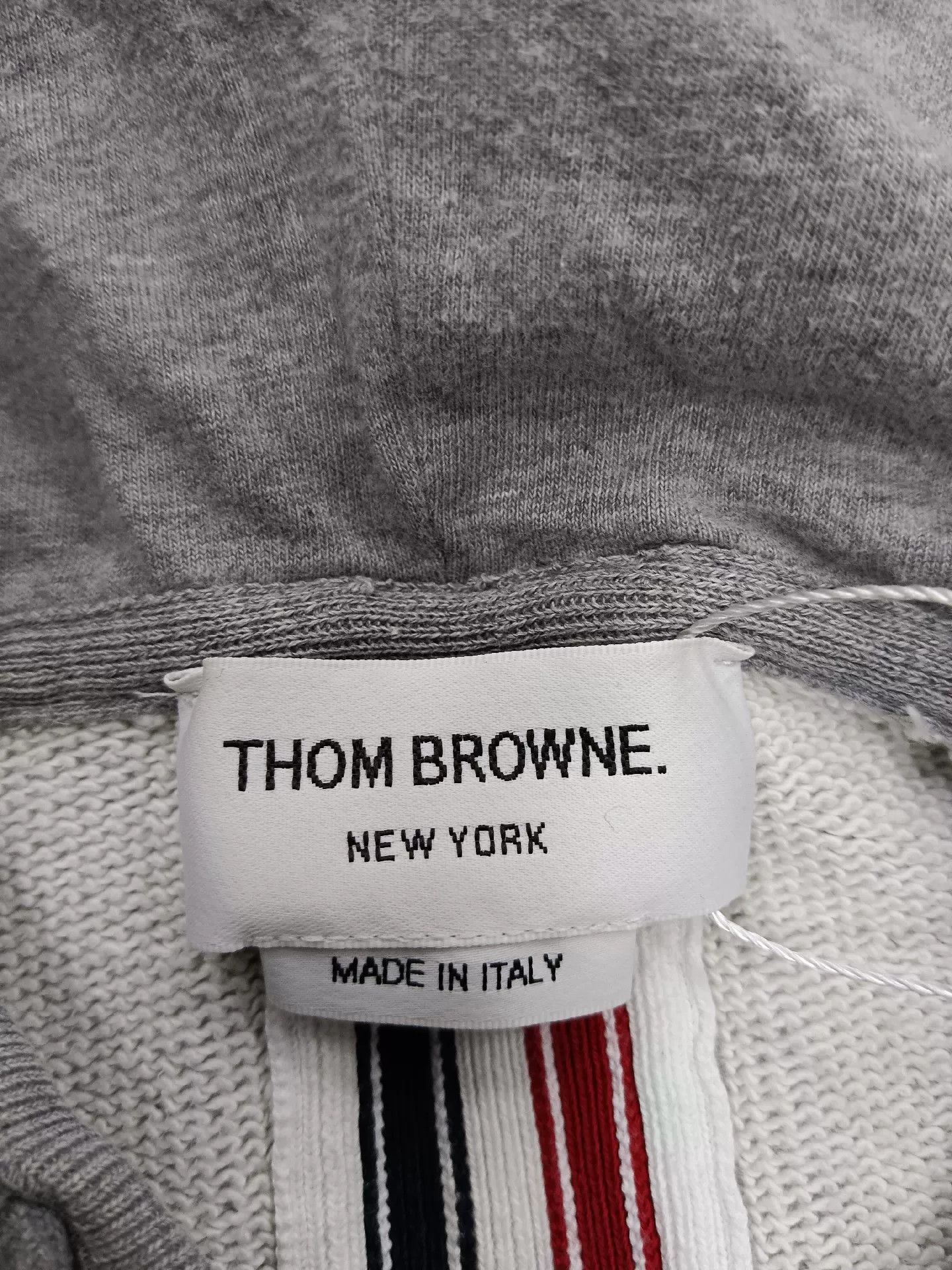 Thom Browne thom browne classic gray hoodie with stripes Size US M / EU 48-50 / 2 - 3 Thumbnail
