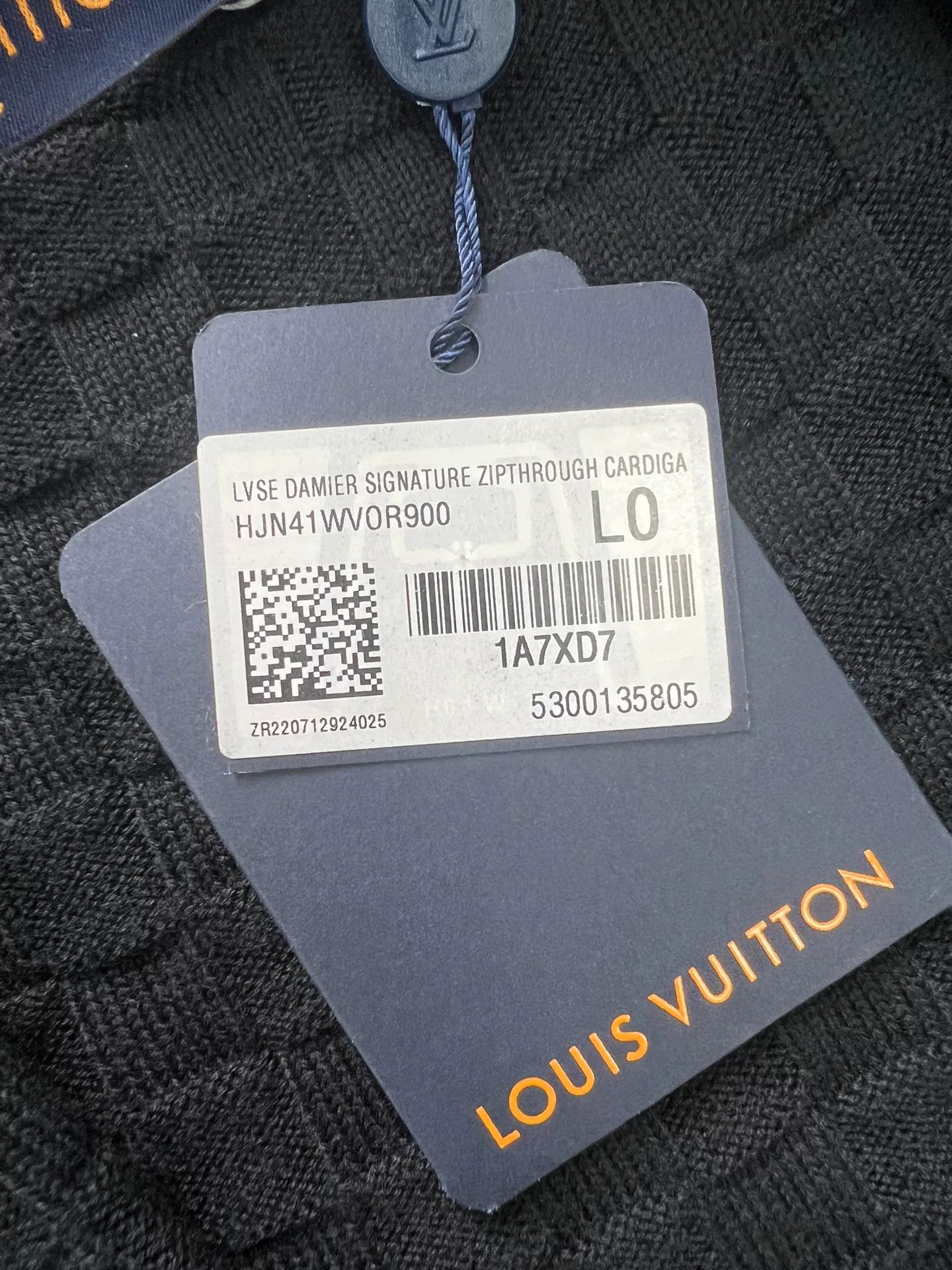 LVXWA LV Checkerboard Zip Jacket in Black Size US L / EU 52-54 / 3 - 4 Thumbnail