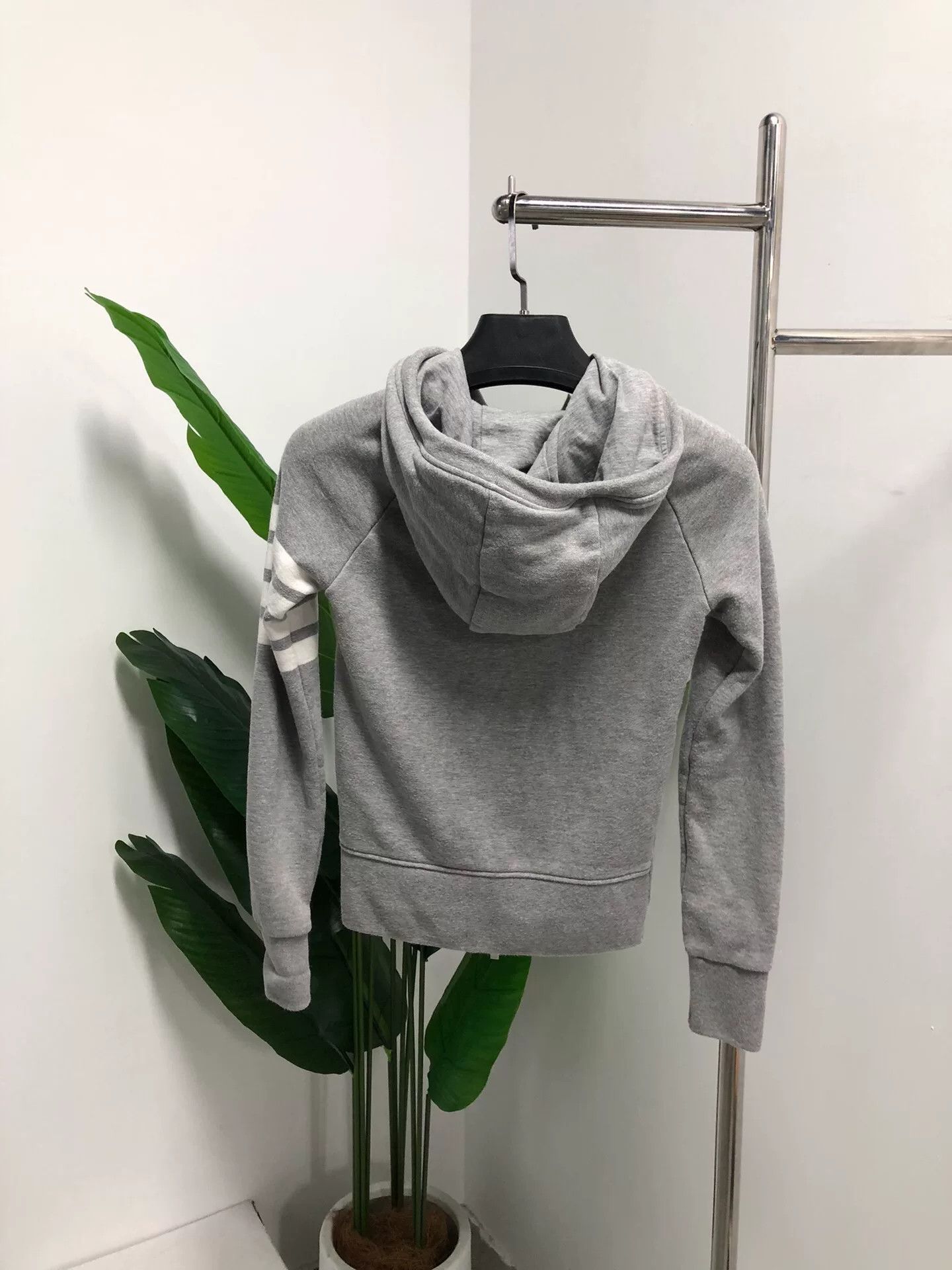 Thom Browne thom browne classic stripe zip hoodie gray Size US S / EU 44-46 / 1 - 2 Thumbnail