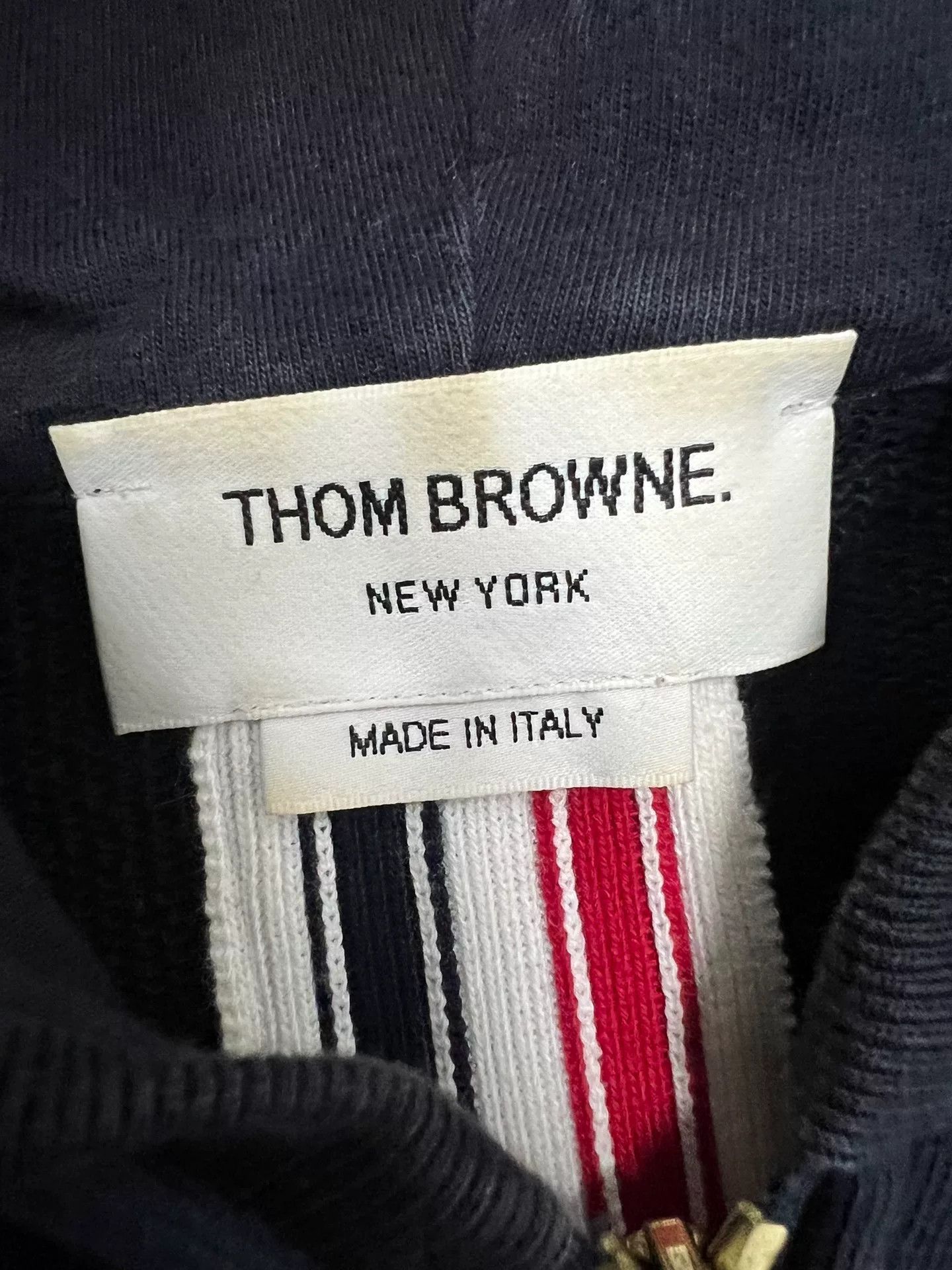Thom Browne thom browne zip-up hoodie with stripes Size US M / EU 48-50 / 2 - 4 Thumbnail