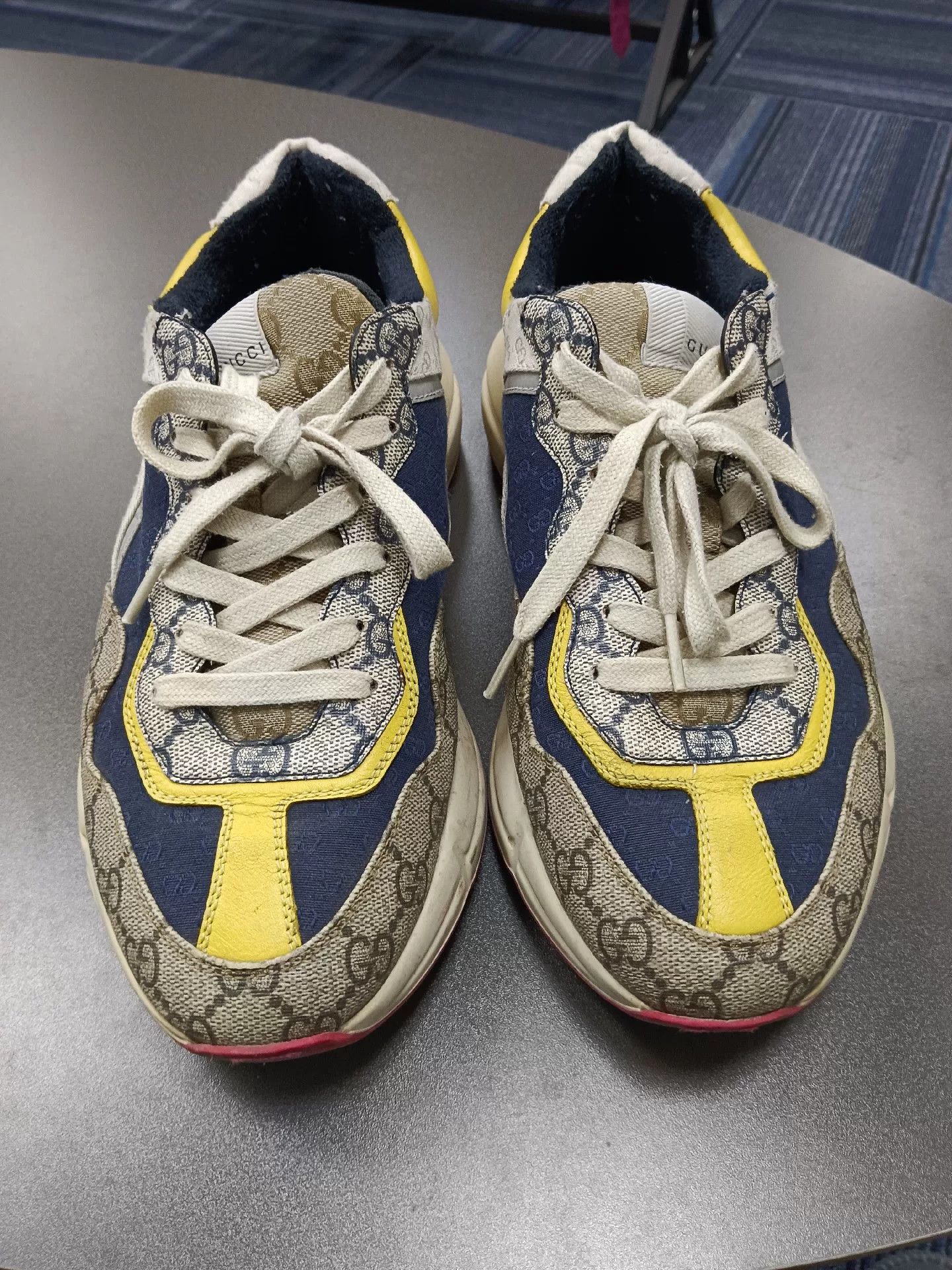 Gucci gucci patterned canvas dad sneakers size 41 Size US 10 / EU 43 - 2 Thumbnail