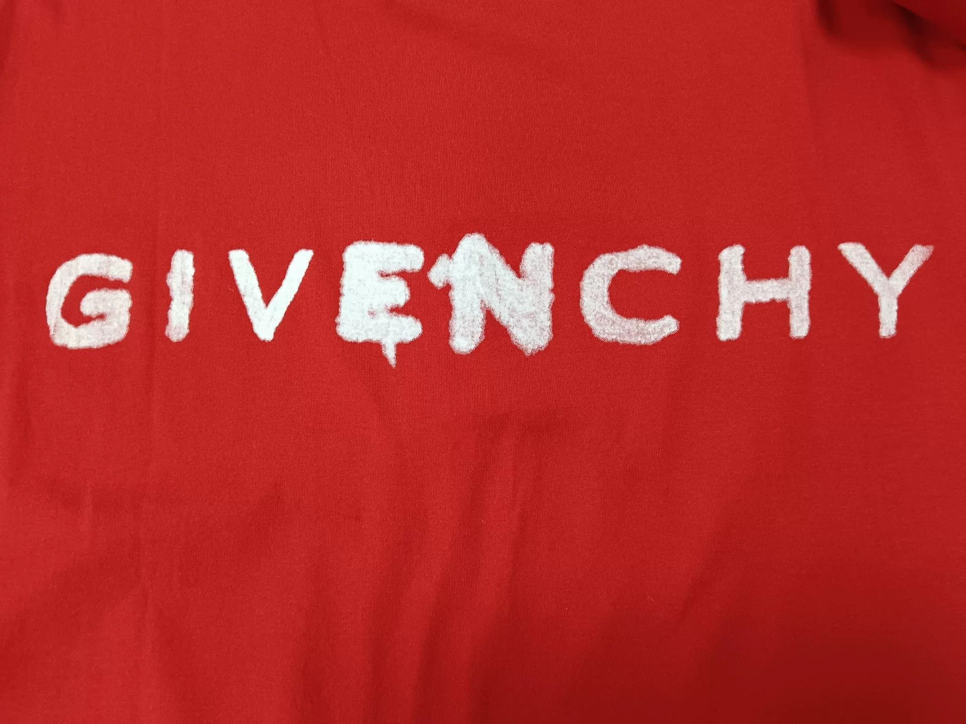 Givenchy givenchy classic logo red short sleeve t-shirt Size US XS / EU 42 / 0 - 3 Thumbnail