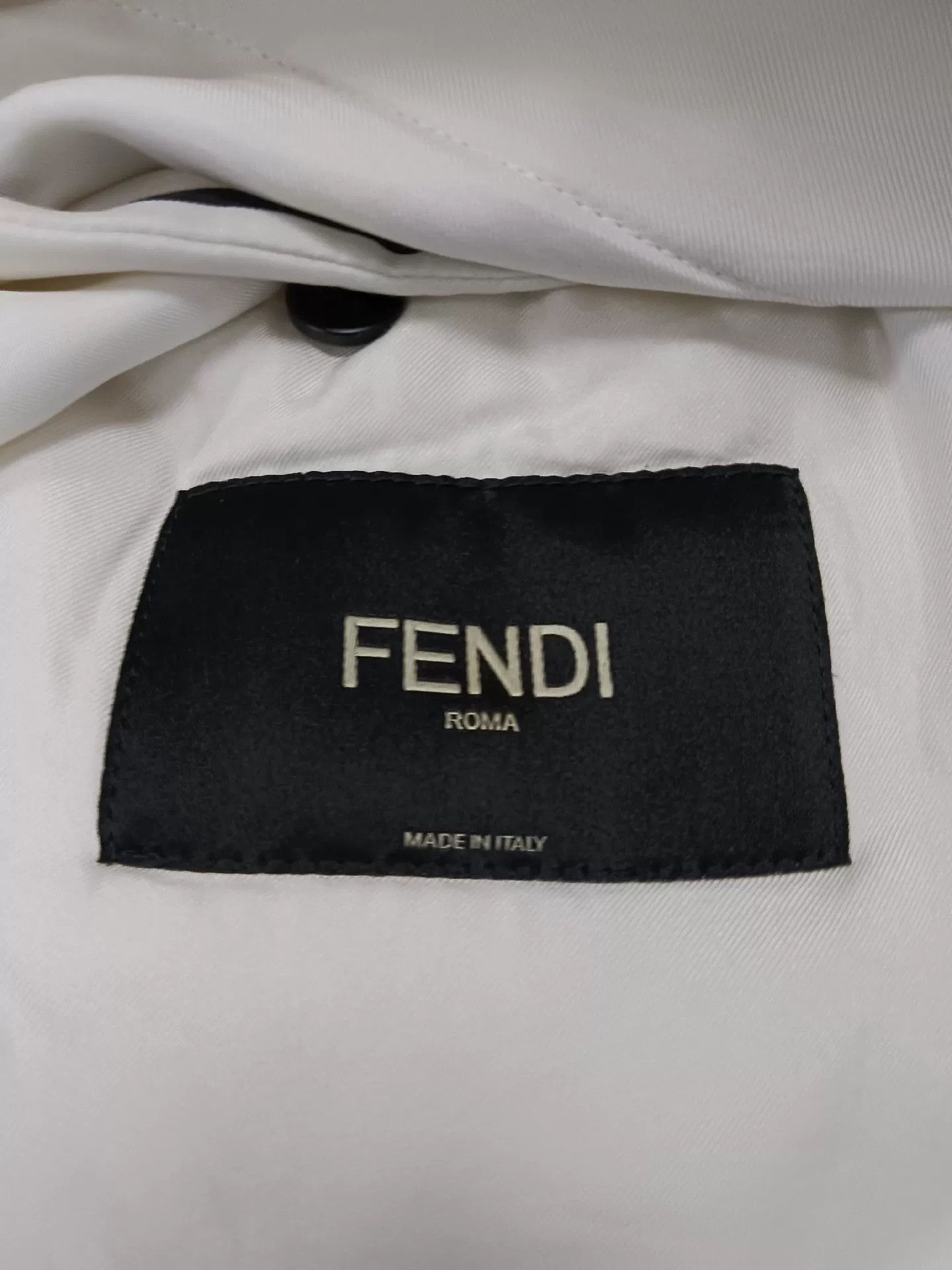 Fendi Fendi Comic Style Jacket in White Size L / US 10 / IT 46 - 3 Thumbnail