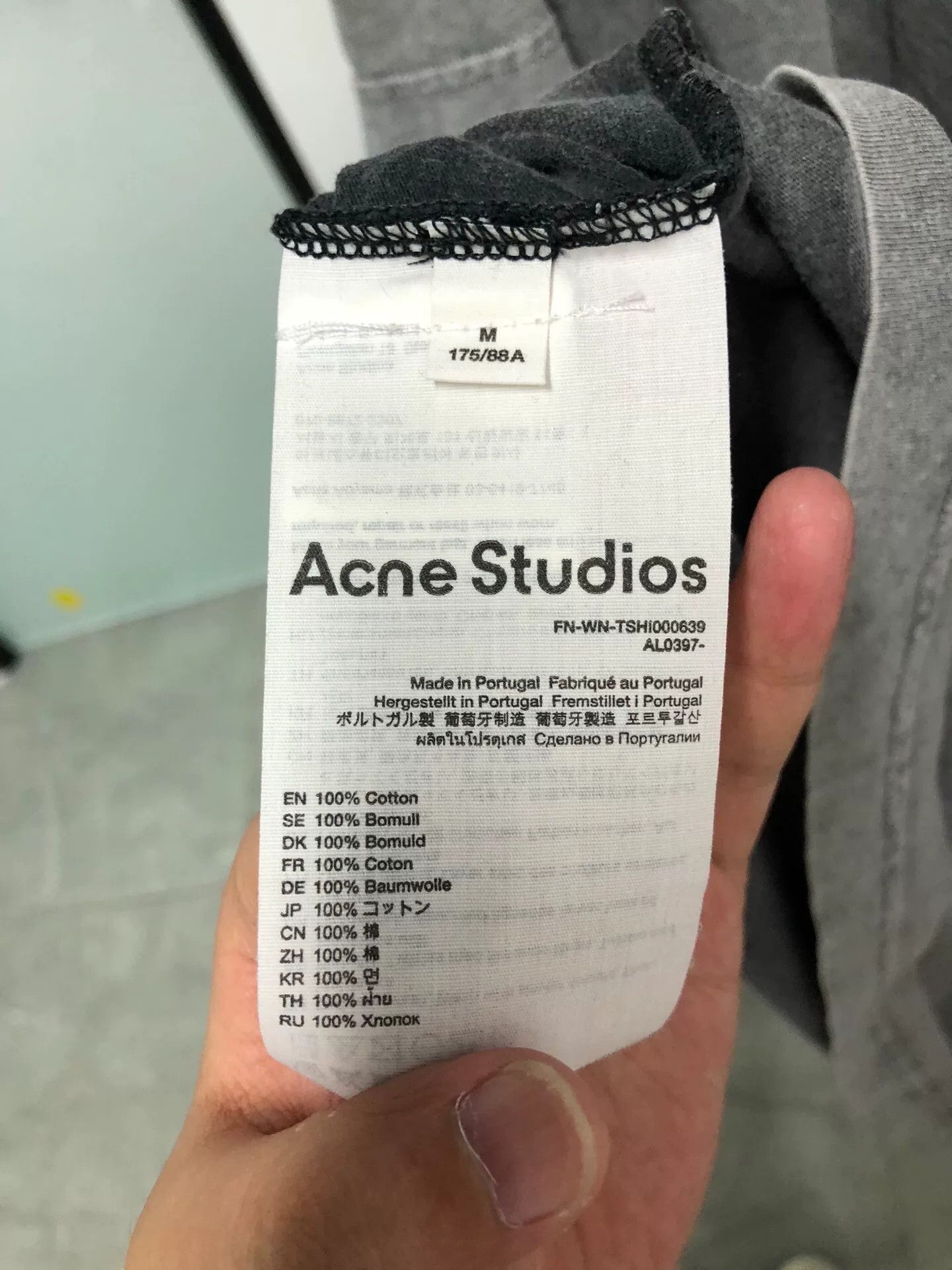Acne Studios acne studios gray short sleeve t-shirt Size US M / EU 48-50 / 2 - 4 Thumbnail