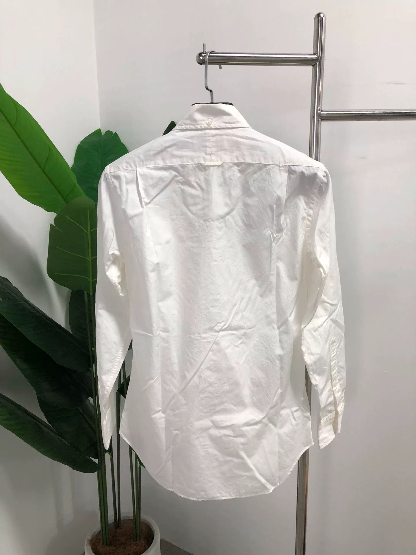 Thom Browne thom browne white logo cotton button-up shirt Size US S / EU 44-46 / 1 - 2 Thumbnail