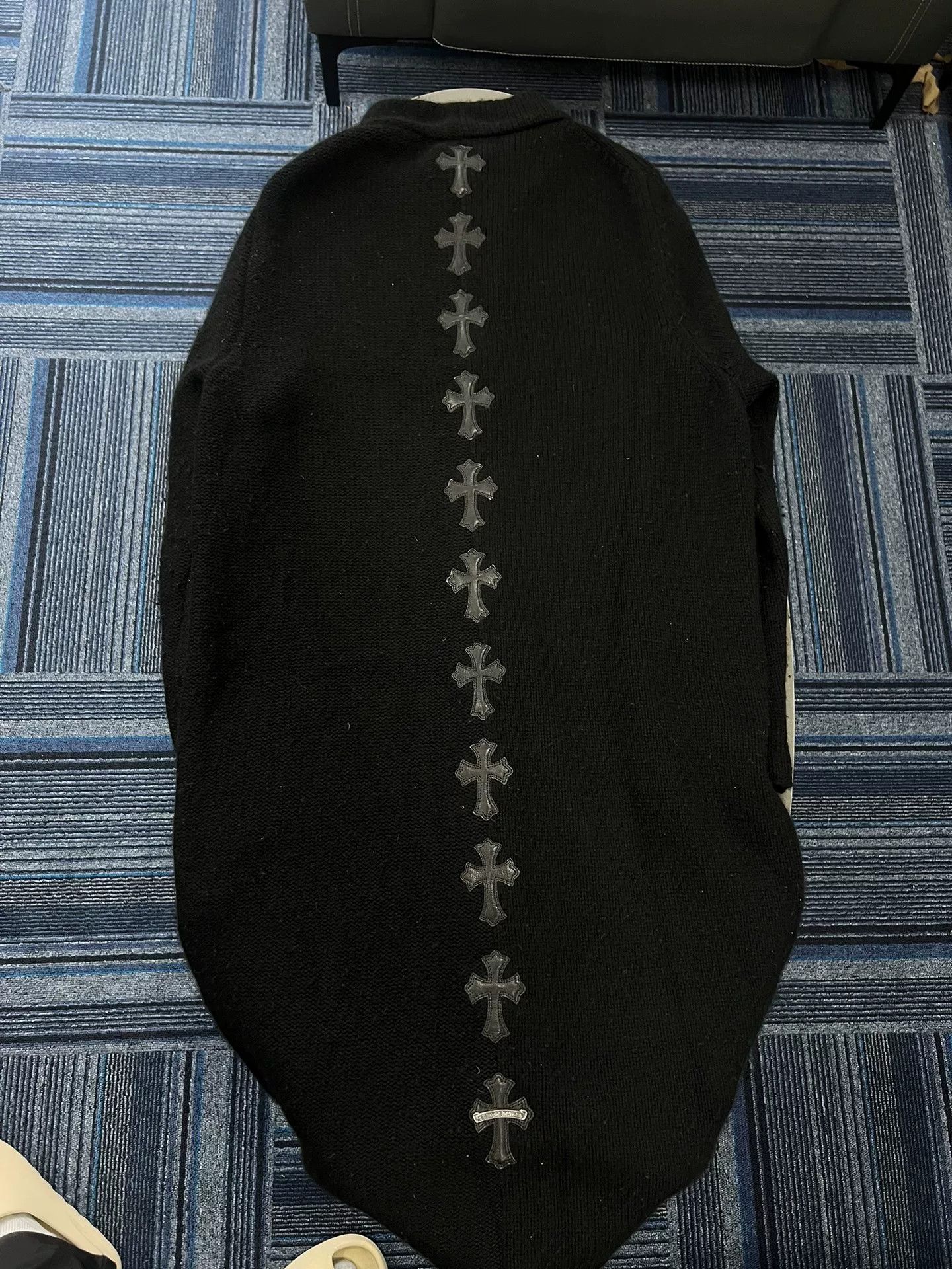 Chrome Hearts black chrome hearts long zip wool coat Size US XXL / EU 58 / 5 - 2 Thumbnail