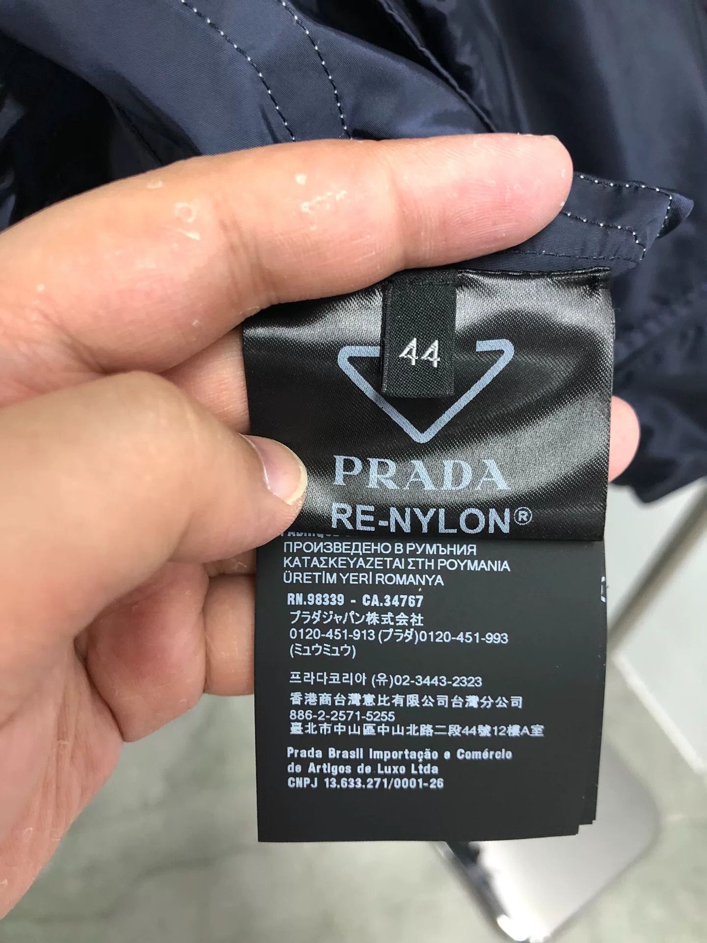 Prada prada blue zip-up jacket size 44 Size US M / EU 48-50 / 2 - 4 Thumbnail