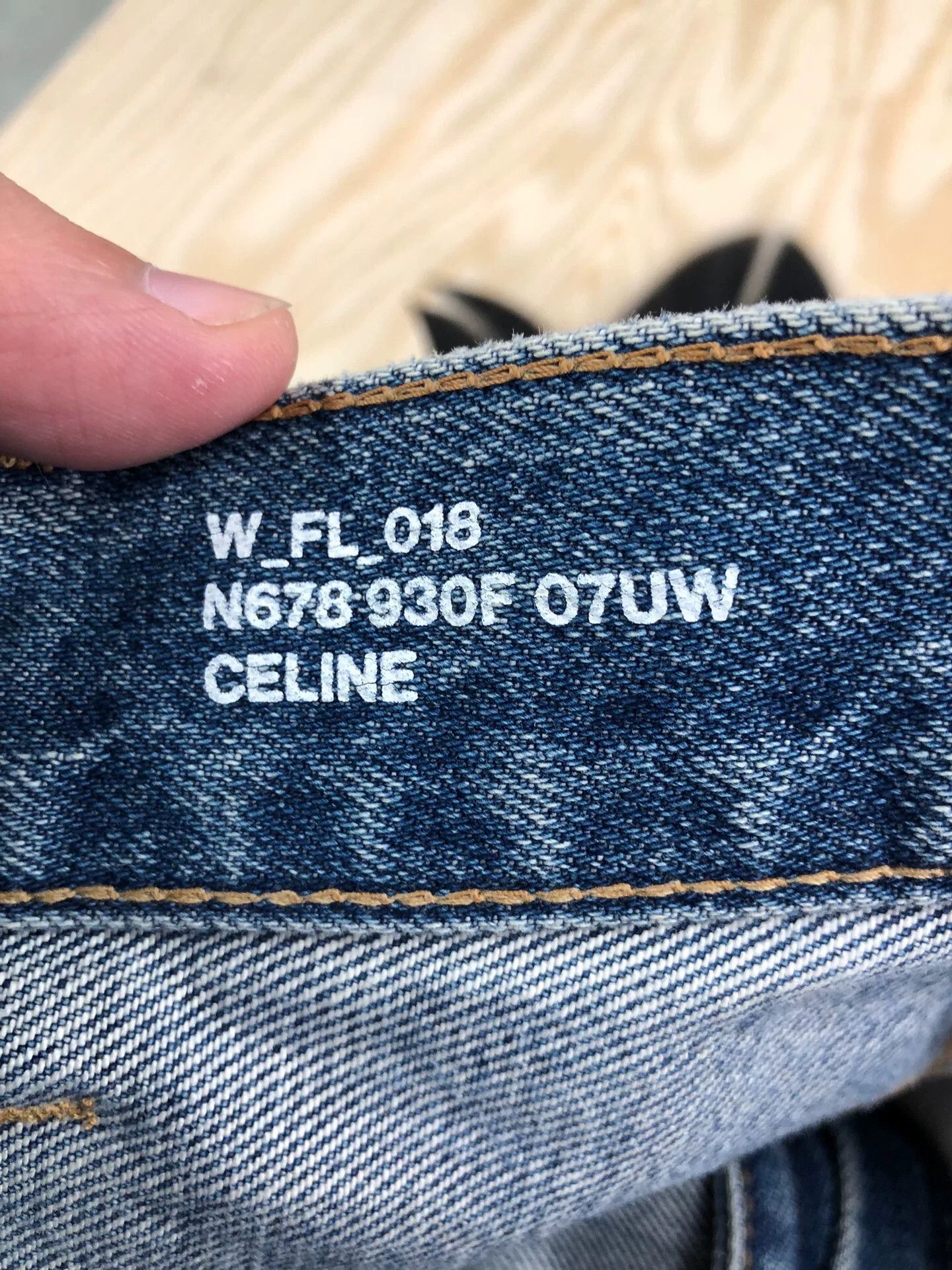 Celine Celine Dylan Cotton Straight Leg Jeans Size 25" / US 0 / IT 36 - 3 Thumbnail