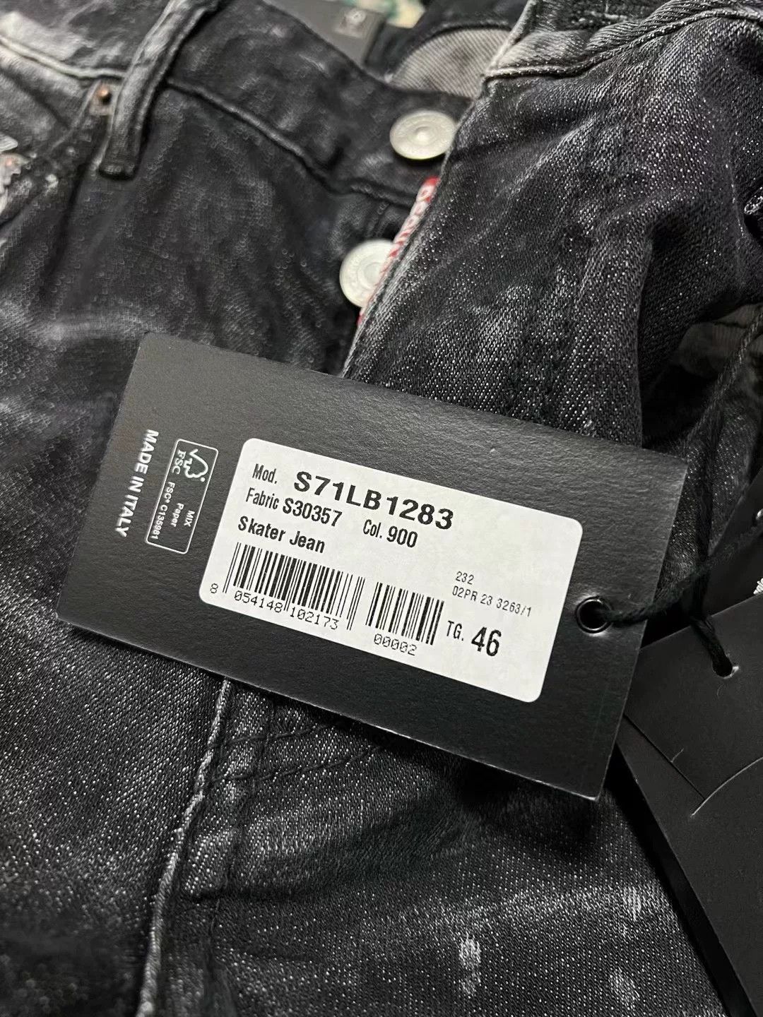 Dsquared2 dsquared2 black gray skinny jeans autumn winter Size US 30 / EU 46 - 9 Thumbnail