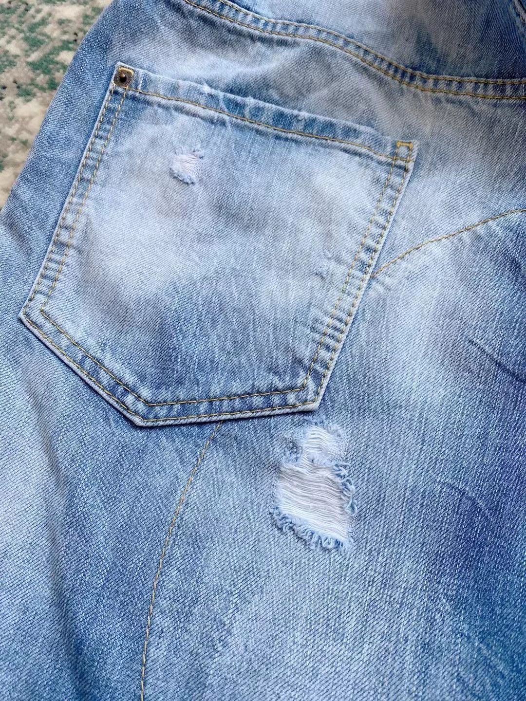 Dsquared2 Dsquared2 Light Blue Combat Denim Pants Size US 32 / EU 48 - 4 Thumbnail