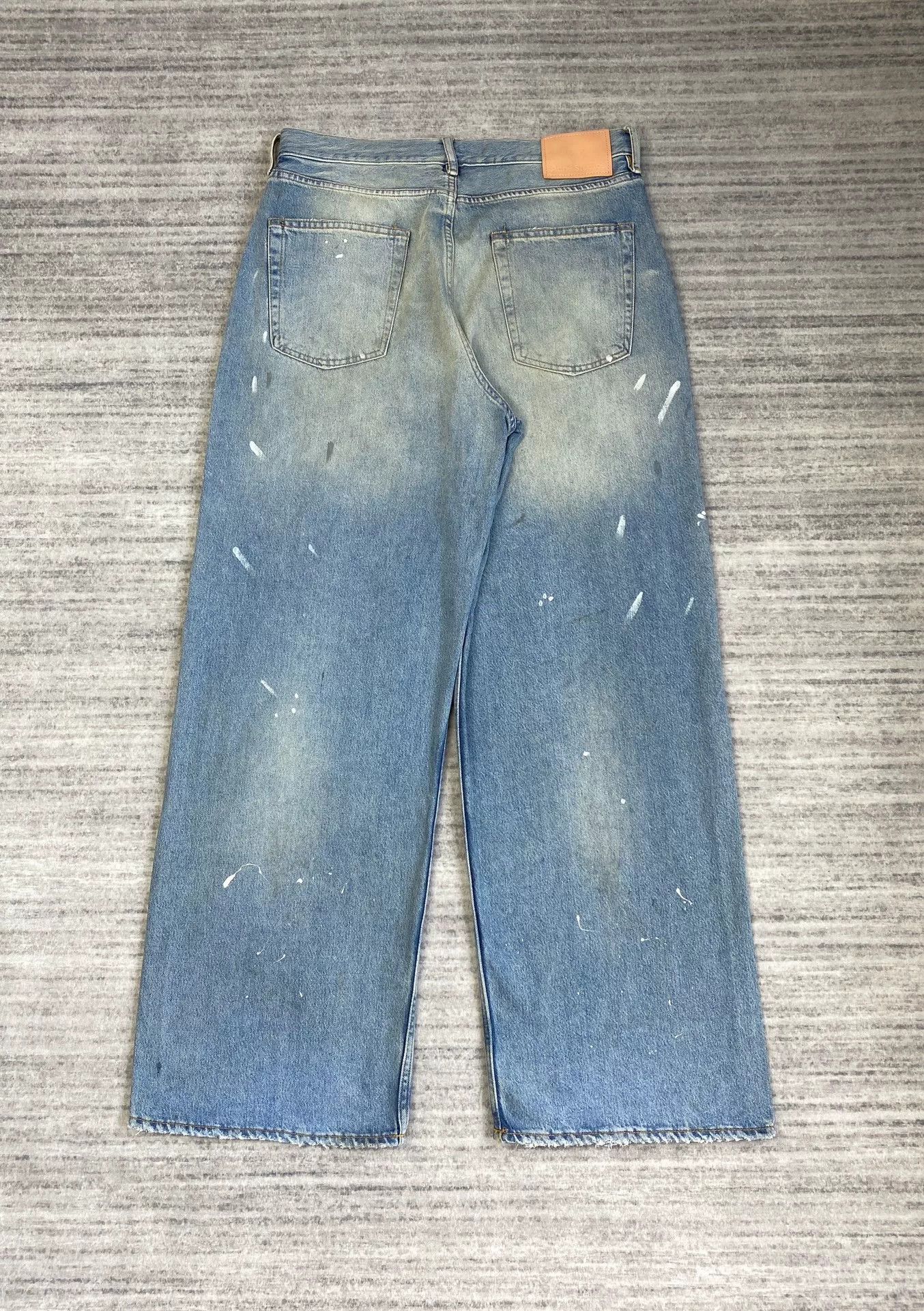 Acne Studios Acne Studios Blue Ink Splash Baggy Jeans Size US 34 / EU 50 - 4 Thumbnail