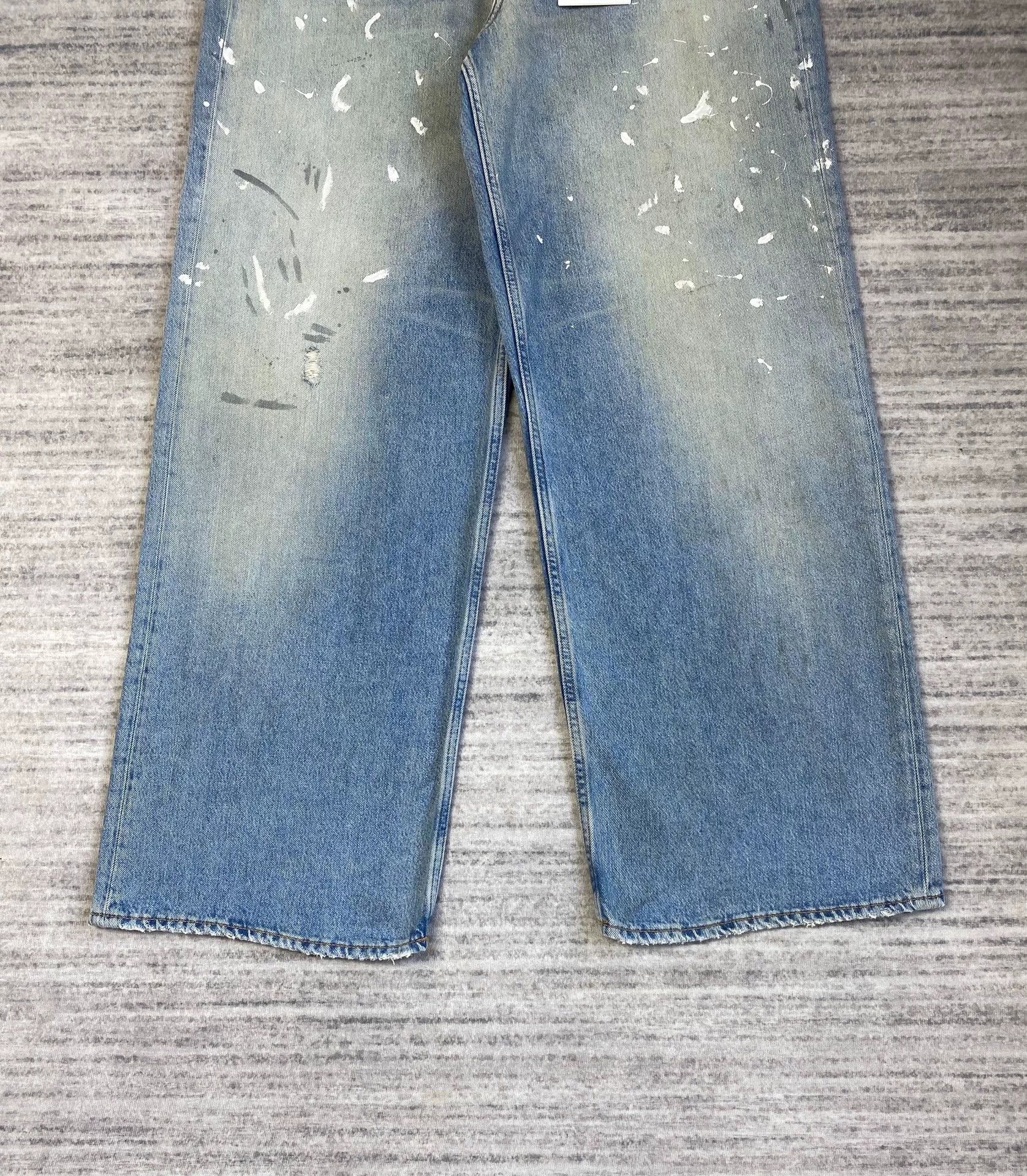 Acne Studios Acne Studios Blue Ink Splash Baggy Jeans Size US 34 / EU 50 - 3 Thumbnail