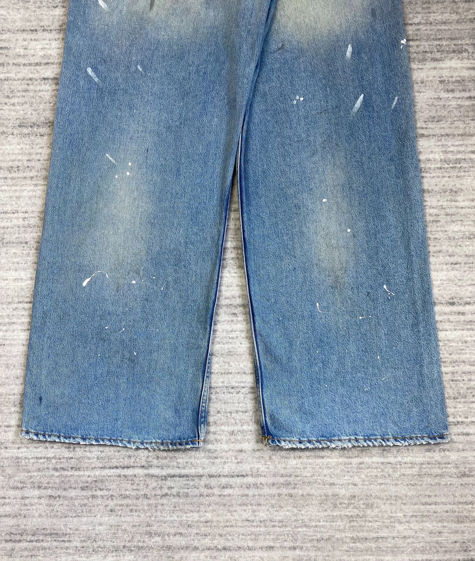 Acne Studios Acne Studios Blue Ink Splash Baggy Jeans Size US 34 / EU 50 - 6 Thumbnail