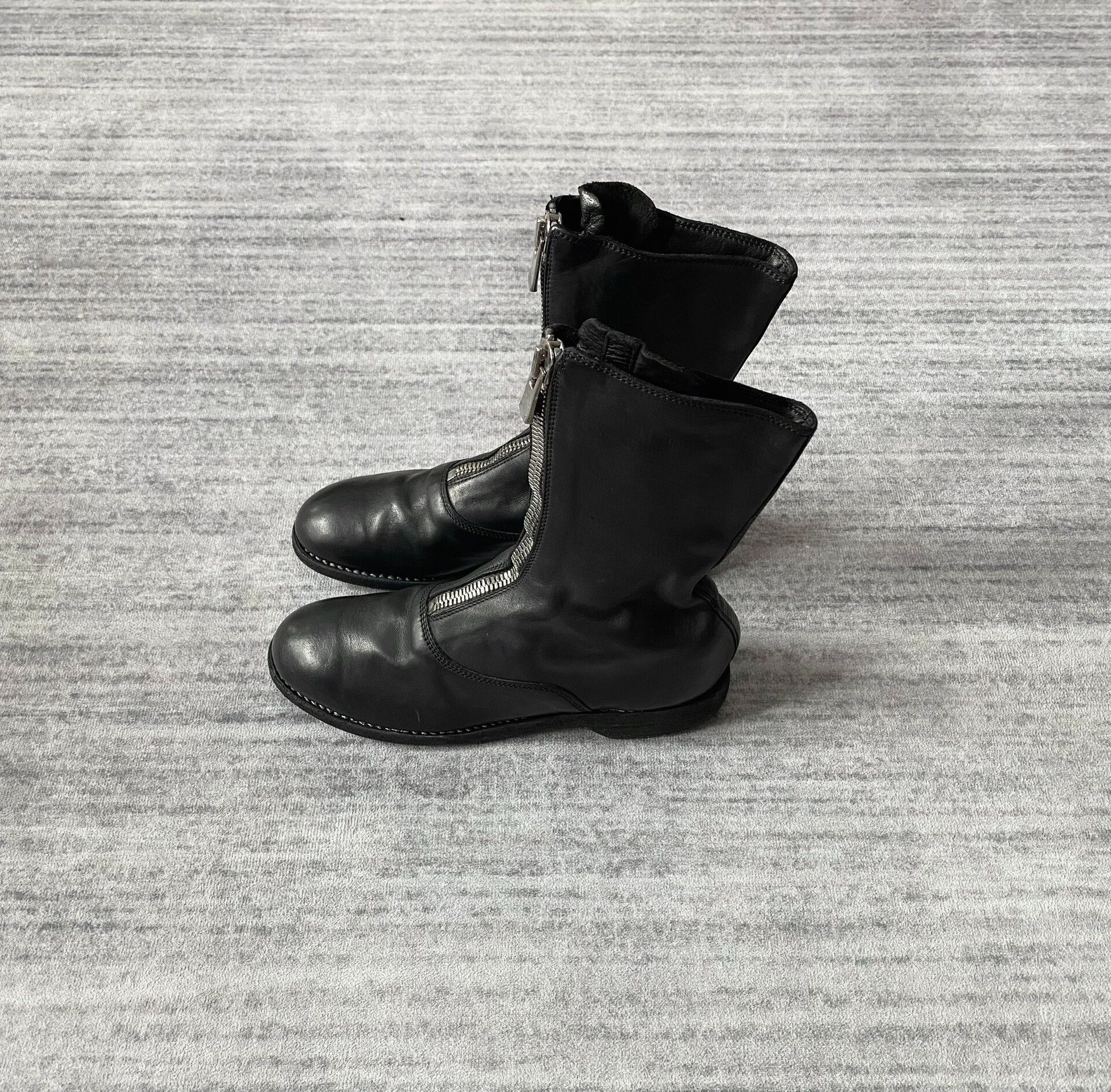Guidi elegant black leather mid-calf boots Size US 6 / IT 36 - 3 Thumbnail