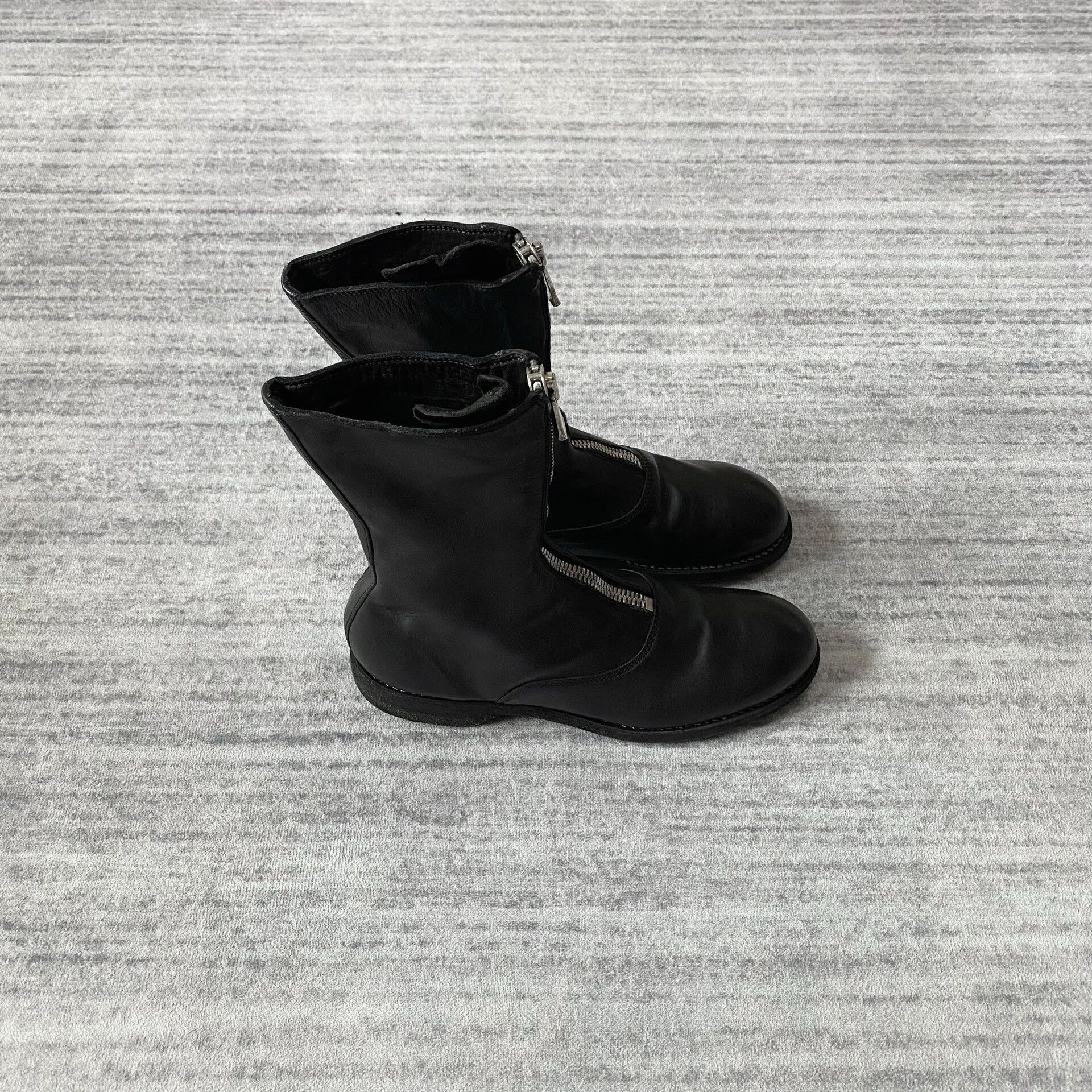 Guidi elegant black leather mid-calf boots Size US 6 / IT 36 - 2 Thumbnail