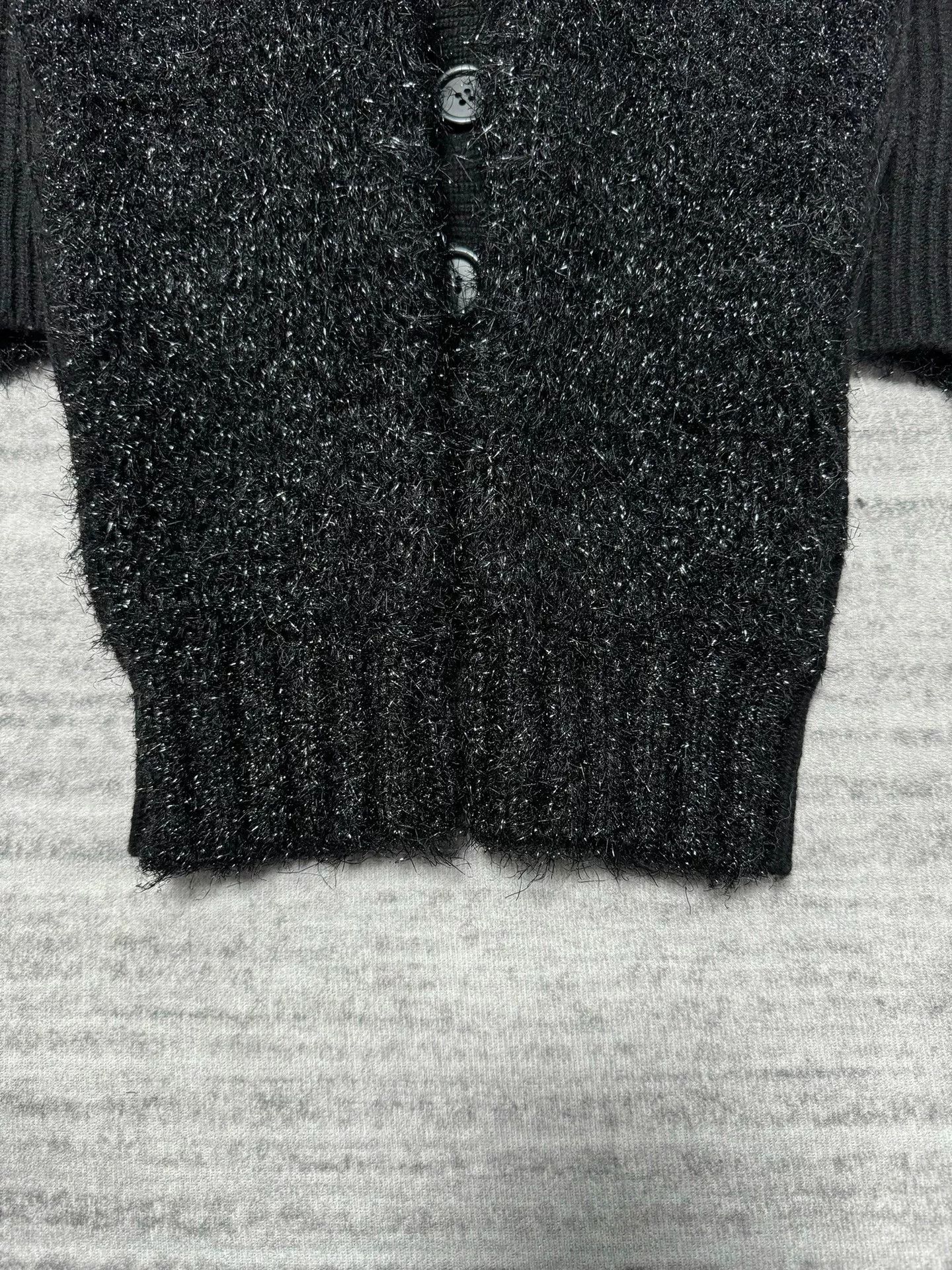 Maison Margiela black wool cardigan with silver sequins Size S / US 4 / IT 40 - 5 Thumbnail