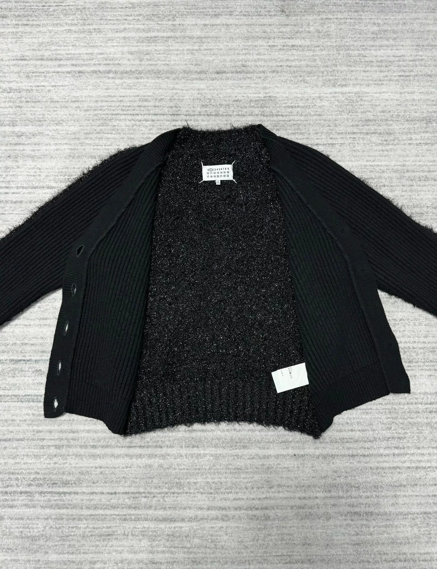 Maison Margiela black wool cardigan with silver sequins Size S / US 4 / IT 40 - 3 Thumbnail