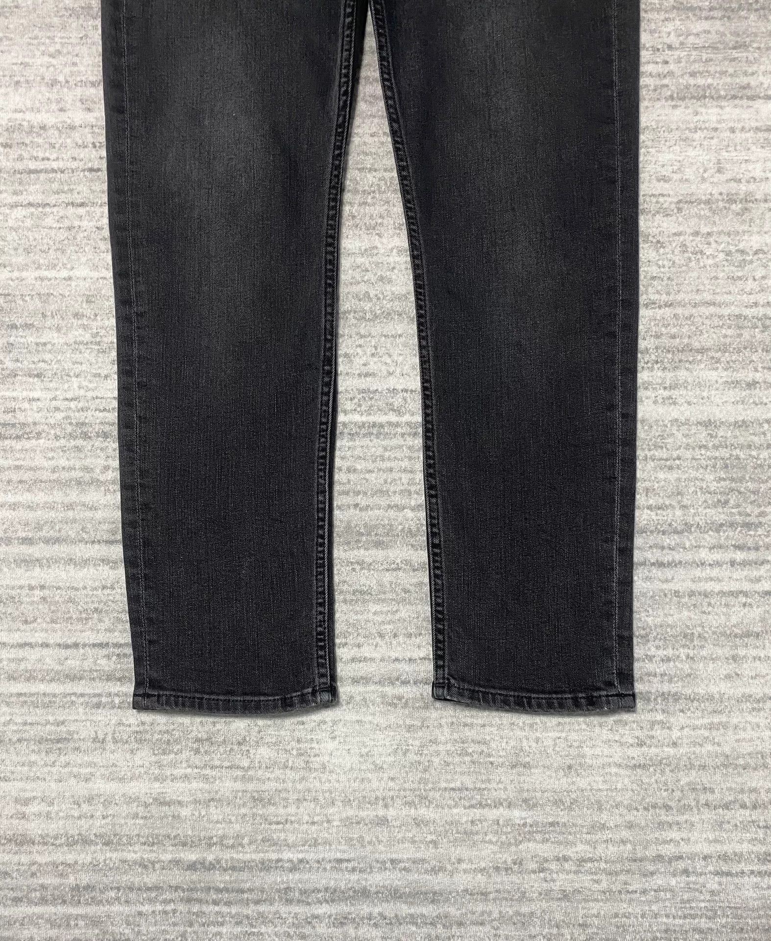 Acne Studios black slim-fit straight-leg jeans Size US 29 - 3 Thumbnail