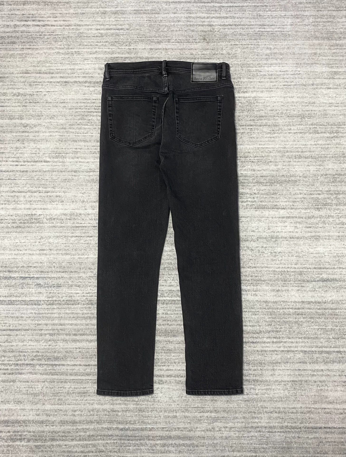 Acne Studios black slim-fit straight-leg jeans Size US 29 - 4 Thumbnail