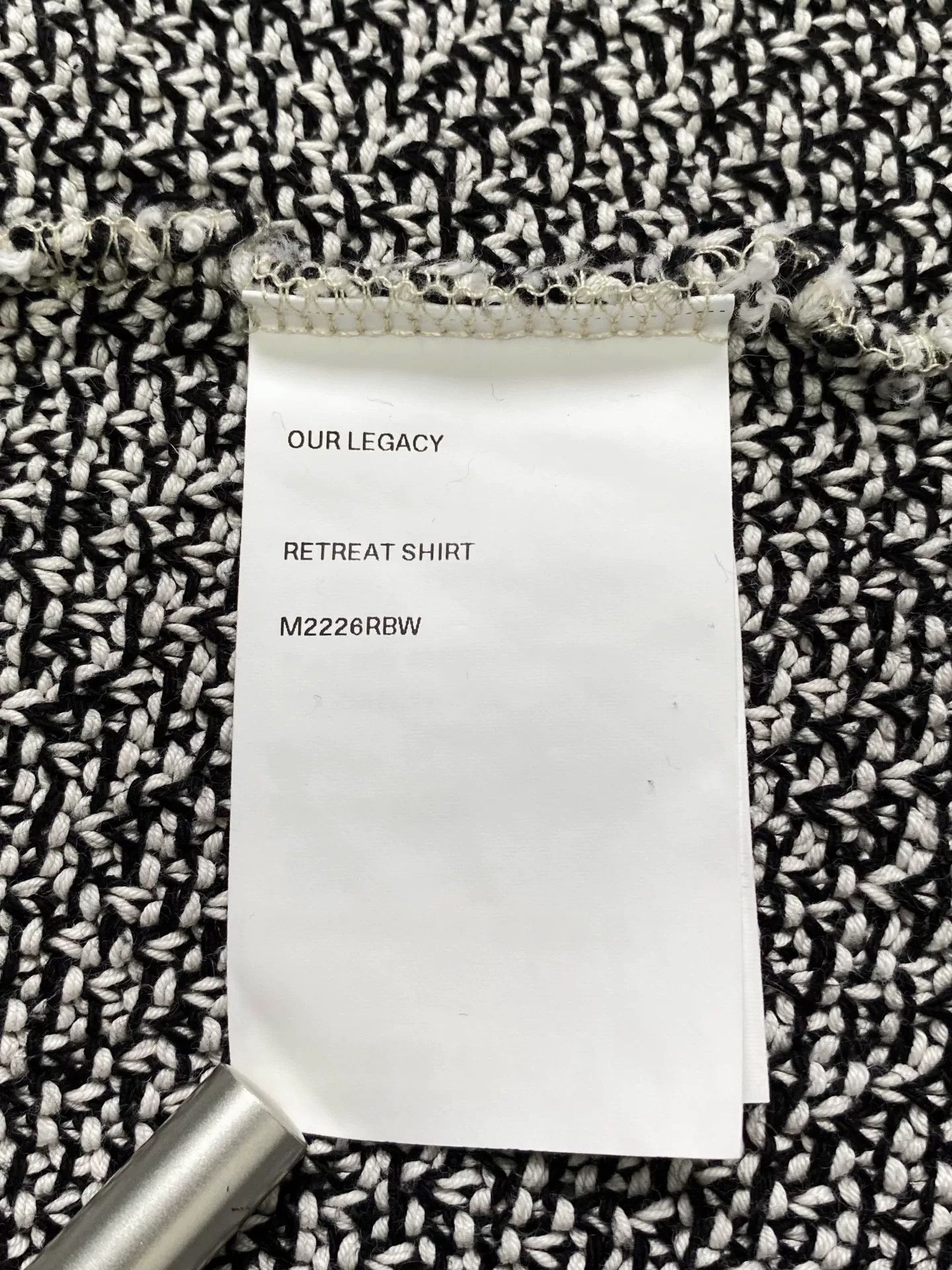 Our Legacy Our Legacy Black and White Cardigan Size L / US 10 / IT 46 - 7 Thumbnail