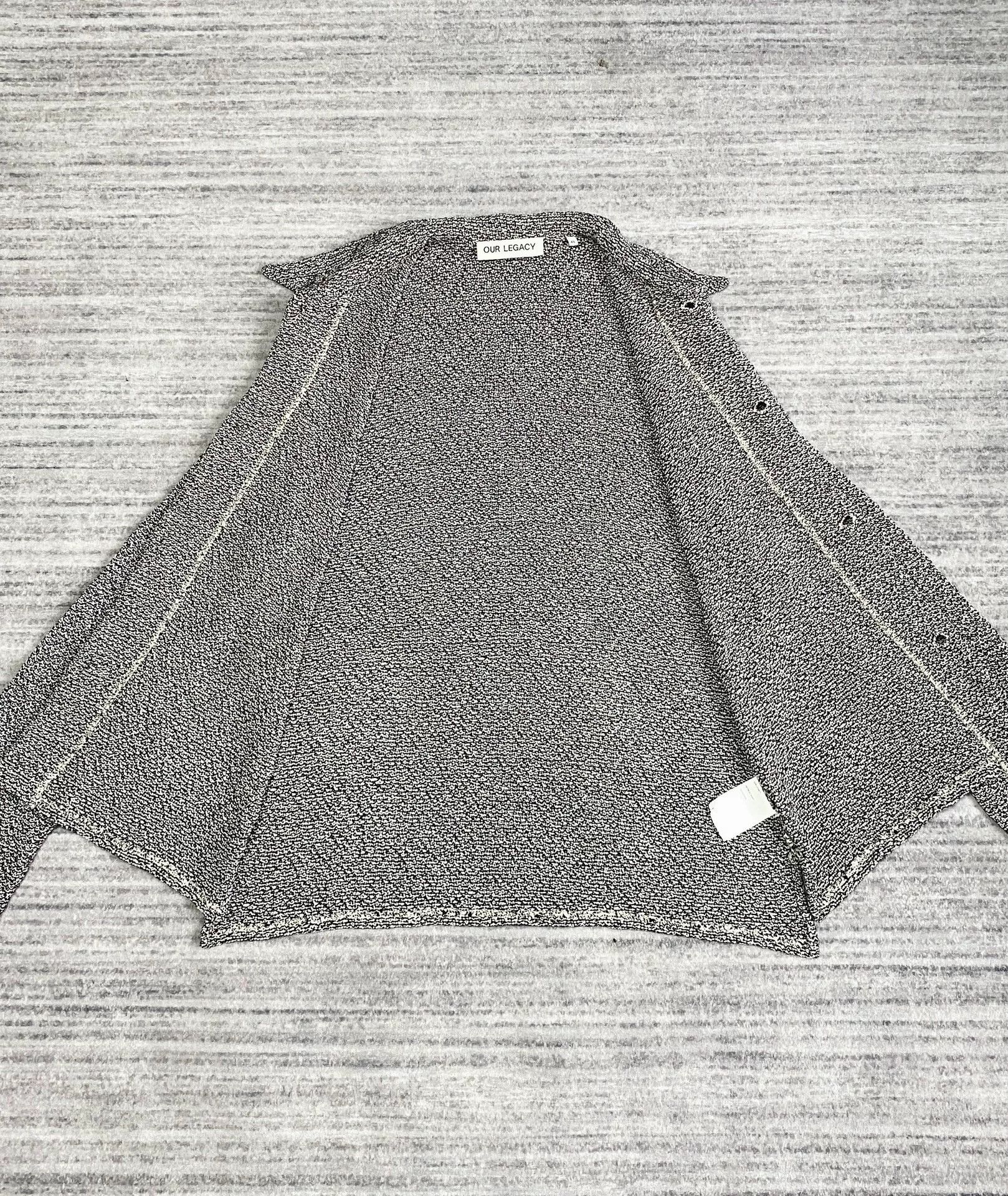 Our Legacy Our Legacy Black and White Cardigan Size L / US 10 / IT 46 - 3 Thumbnail