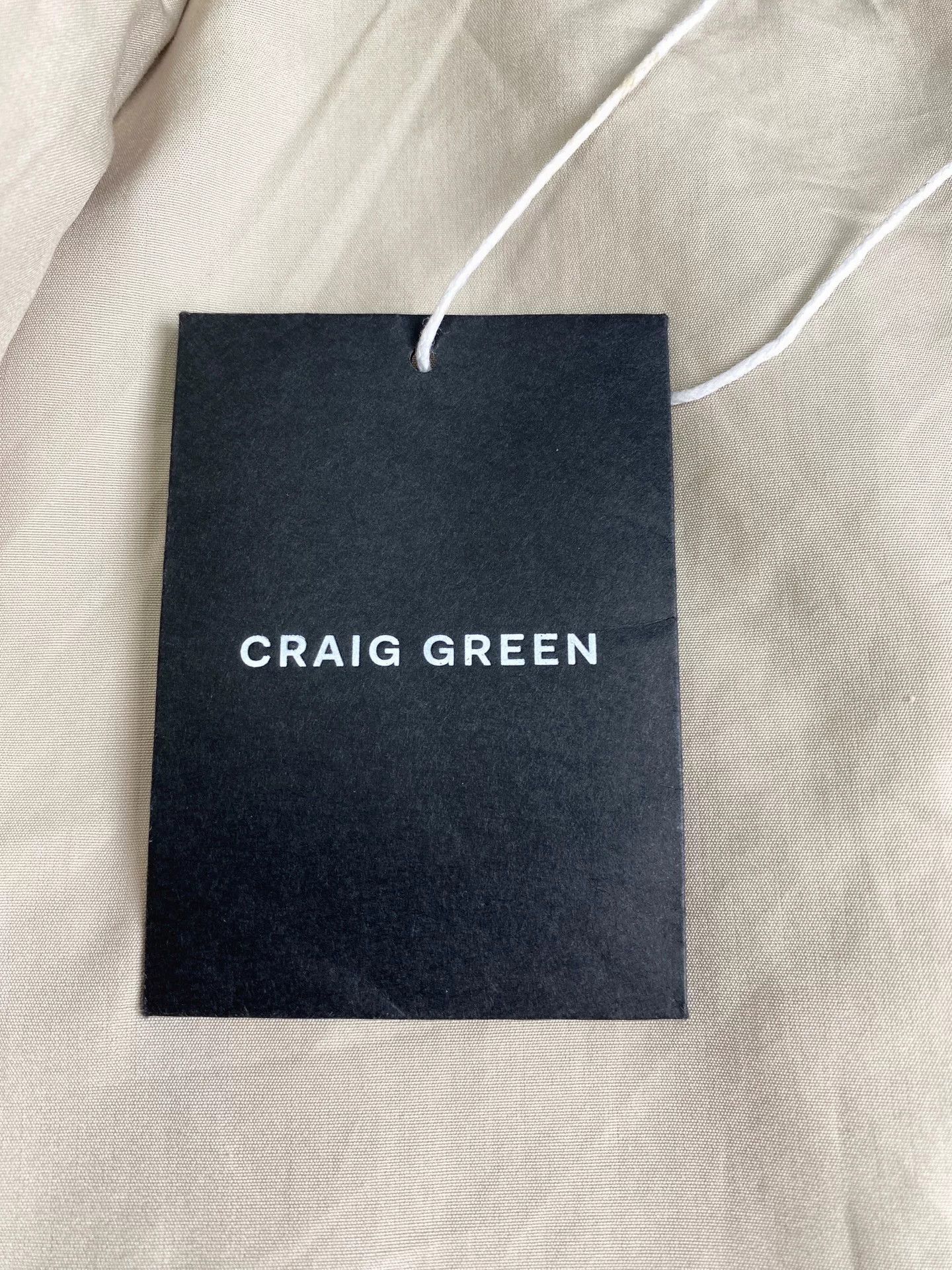 Craig Green khaki drawstring belt trench coat Size US S / EU 44-46 / 1 - 9 Thumbnail
