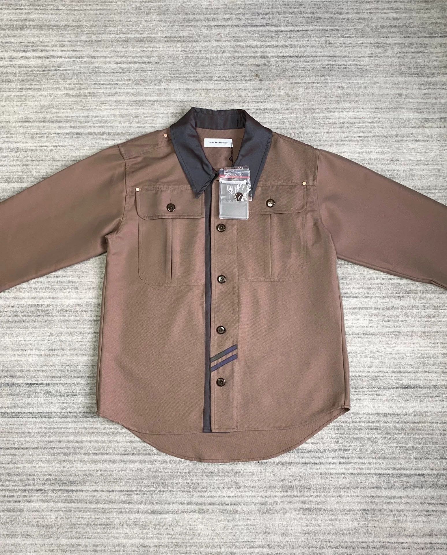Kiko Kostadinov brown patchwork jacket by Kiko Kostadinov Size US M / EU 48-50 / 2 - 2 Thumbnail