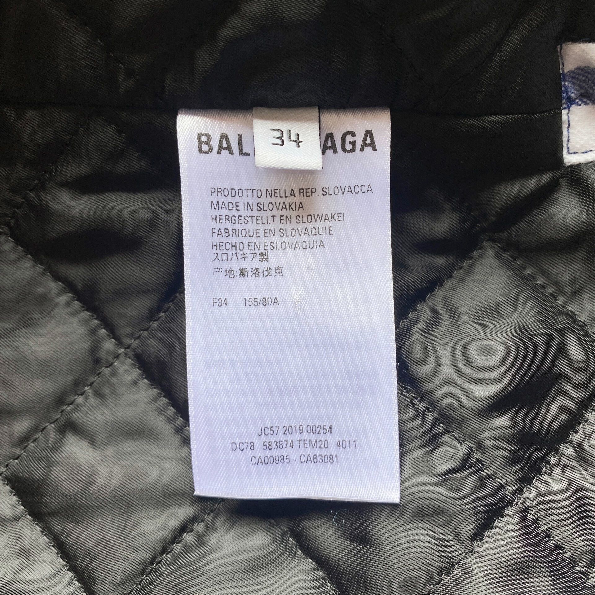 Balenciaga Balenciaga White Blue Checkered Shirt Jacket Size S / US 4 / IT 40 - 6 Thumbnail