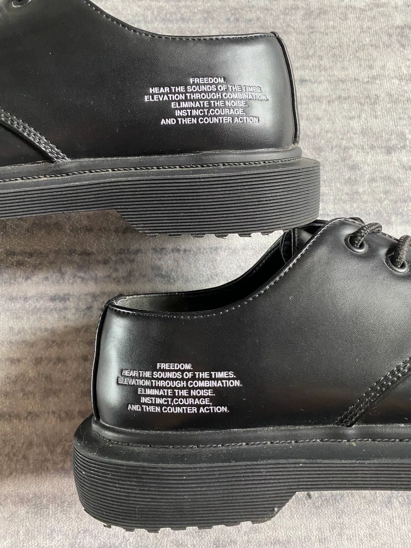 Undercover GU x Undercover Black Derby Shoes Size US 8.5 / EU 41-42 - 7 Thumbnail
