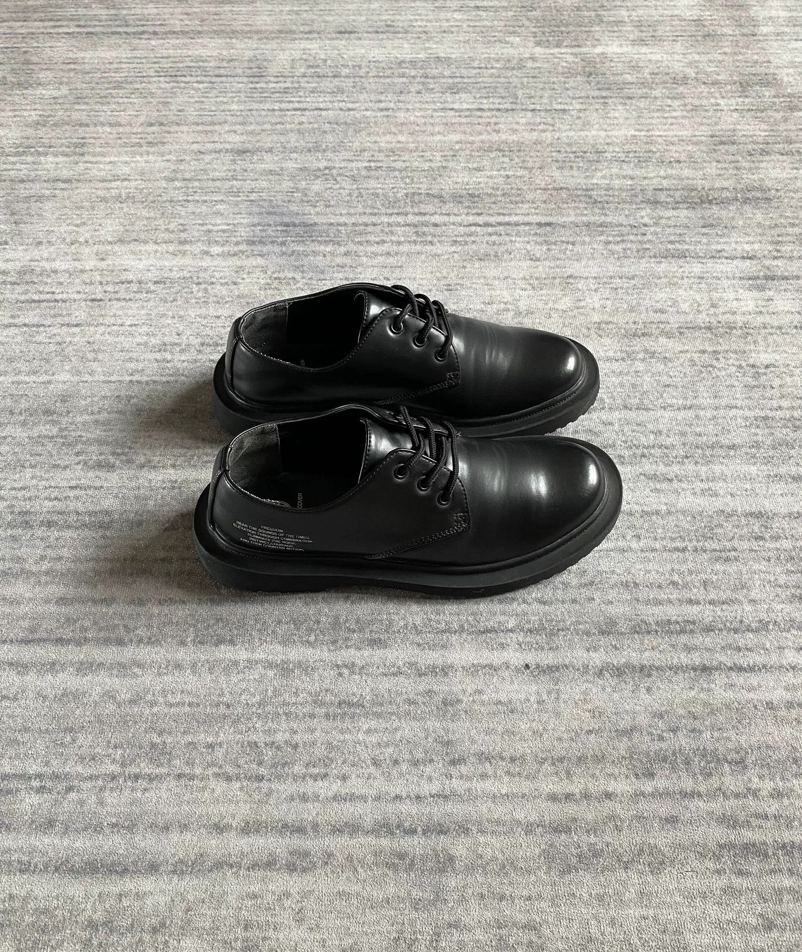 Undercover GU x Undercover Black Derby Shoes Size US 8.5 / EU 41-42 - 2 Thumbnail