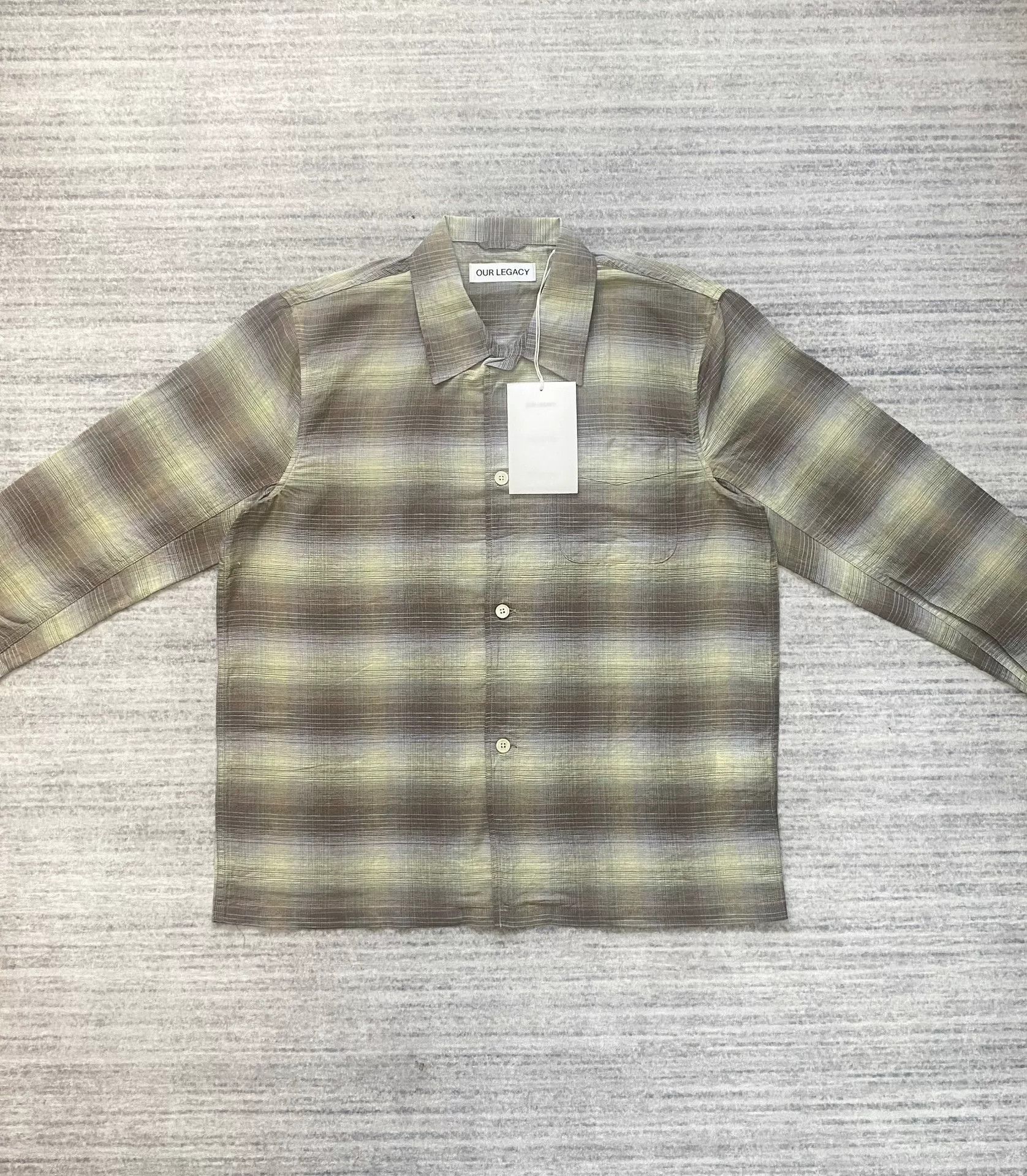 Our Legacy Our Legacy Murky Static Checkered Shirt Size US M / EU 48-50 / 2 - 3 Thumbnail