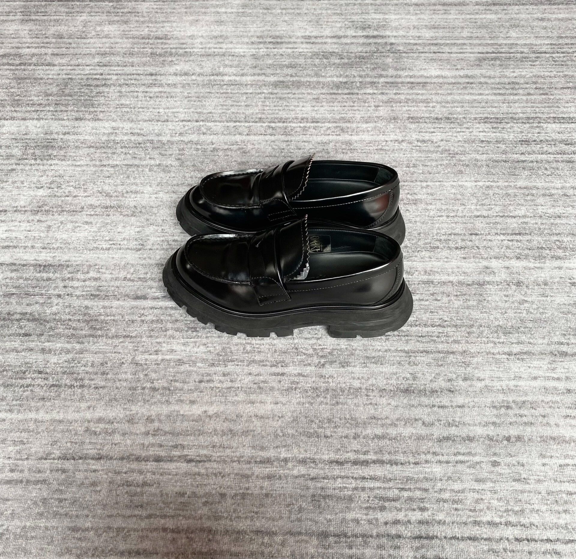 Alexander McQueen black round toe mary jane loafers Size US 6 / IT 36 - 3 Thumbnail